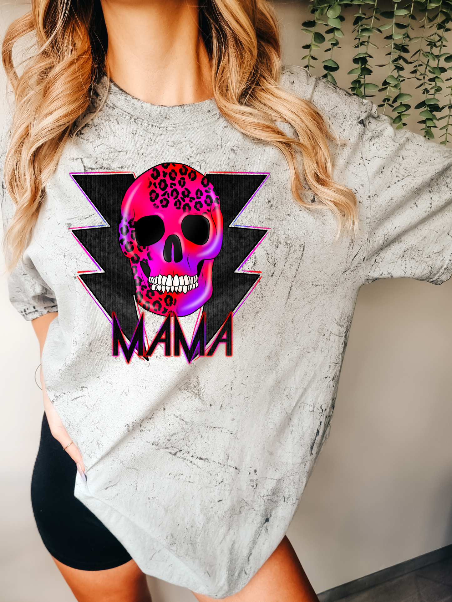Mama- pink and purple cheetah print