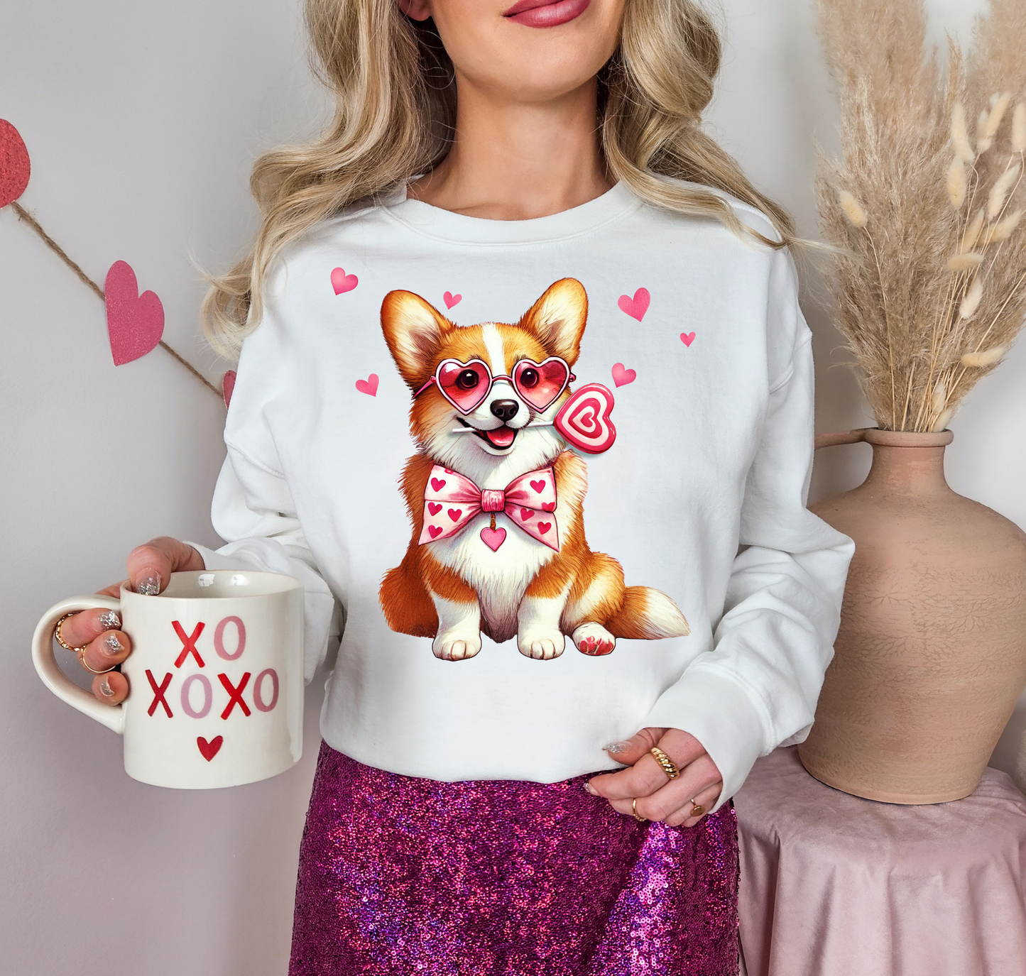 Dog With Heart Eye Glasses And Bowtie