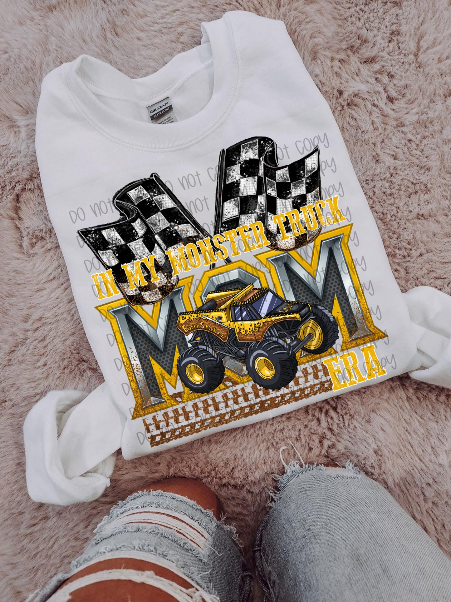 IN MY MONSTER TRUCK MOM ERA YELLOW