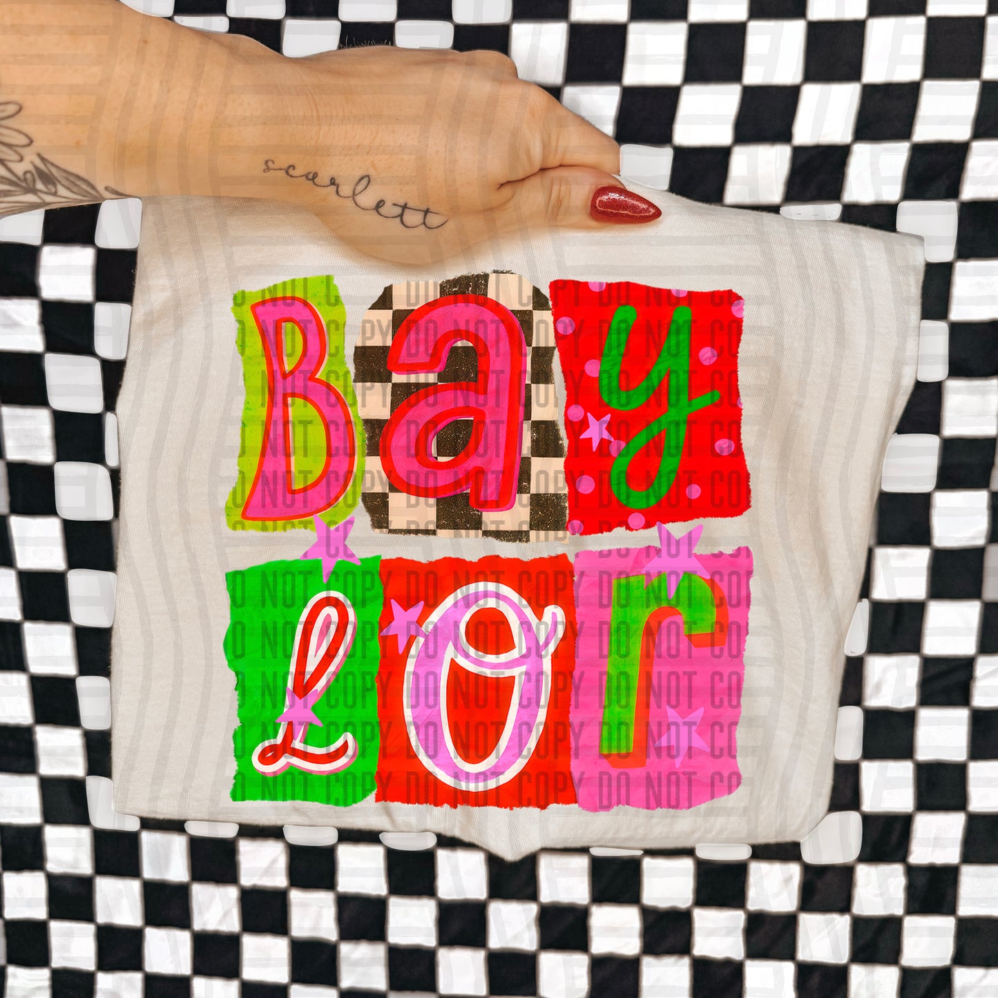 BAYLOR RED & GREEN CHECKERS