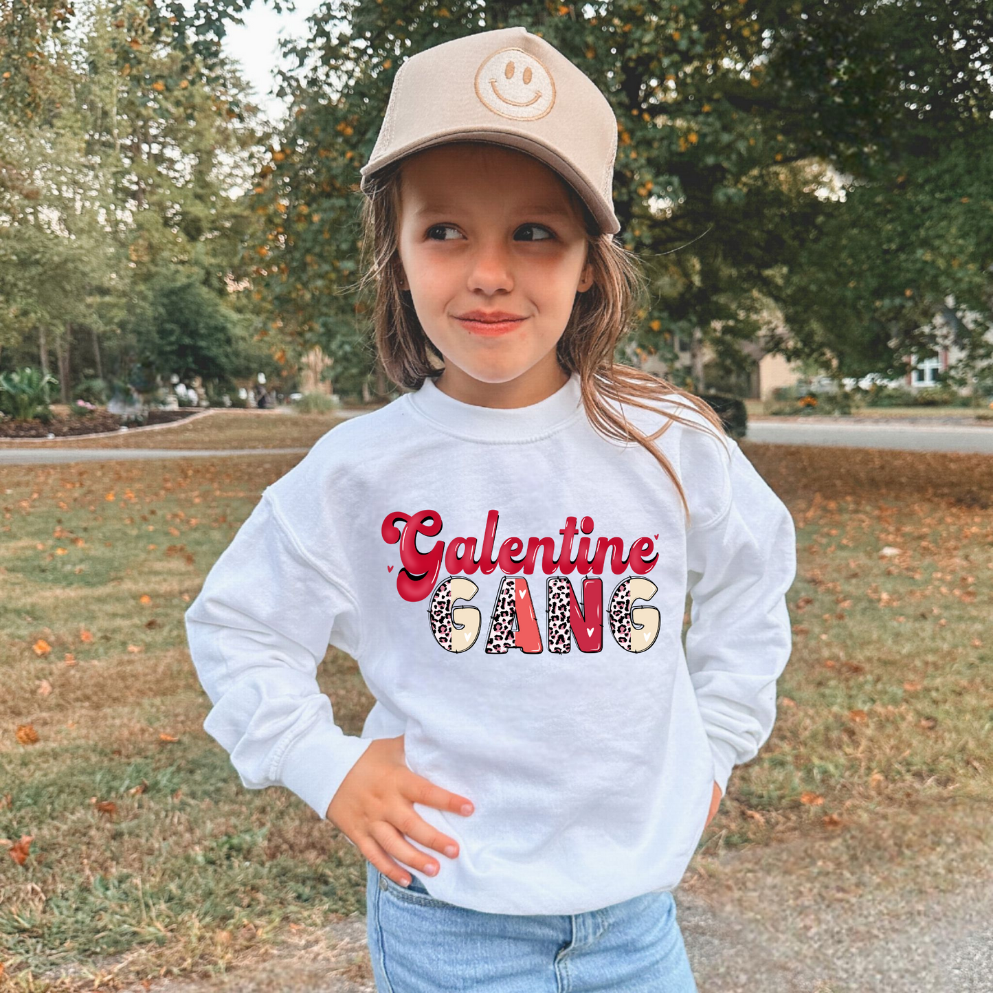 Galentine Gang Leopard Heart Letters-DTF Transfer