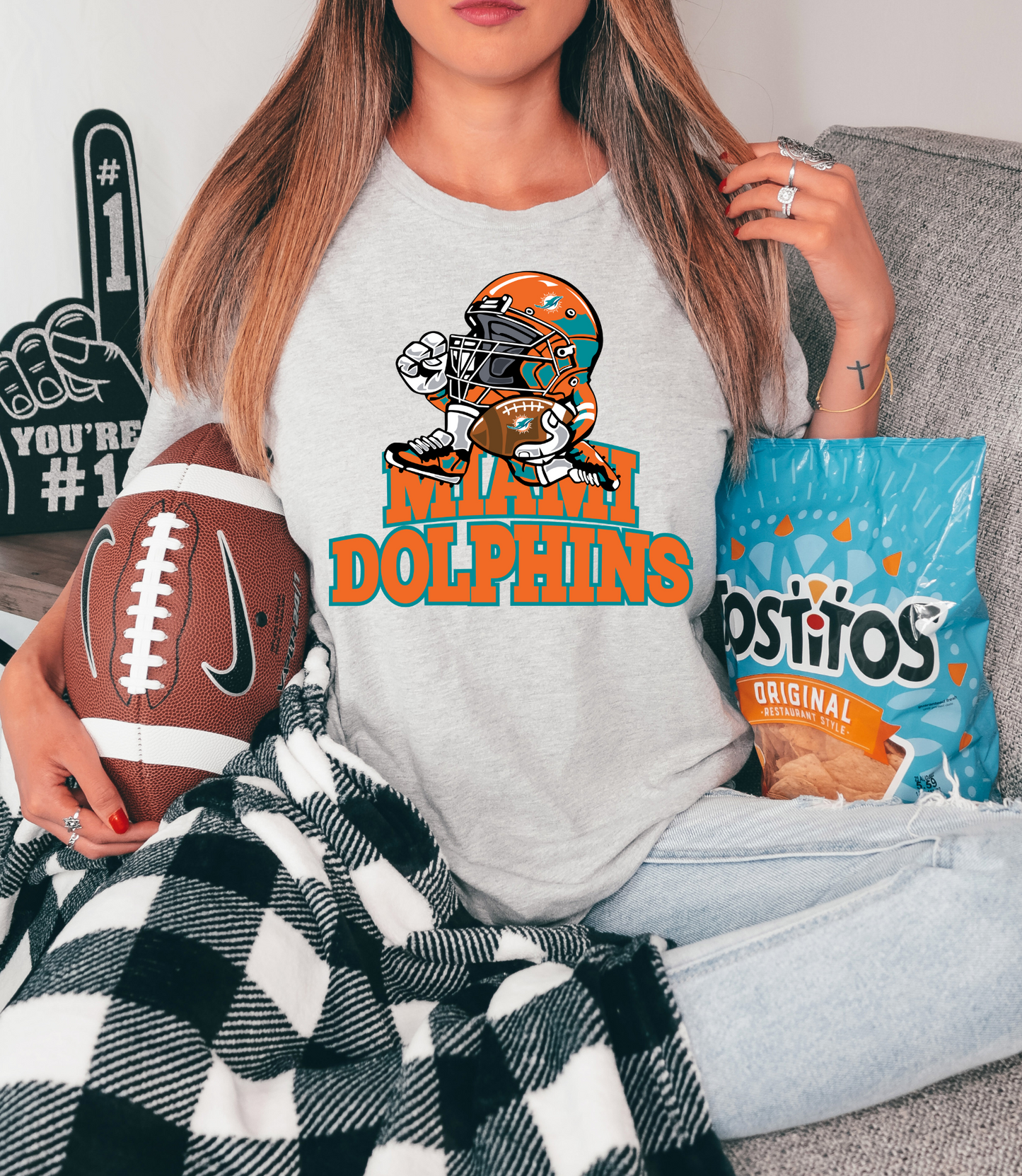 Miami Dolphins with player