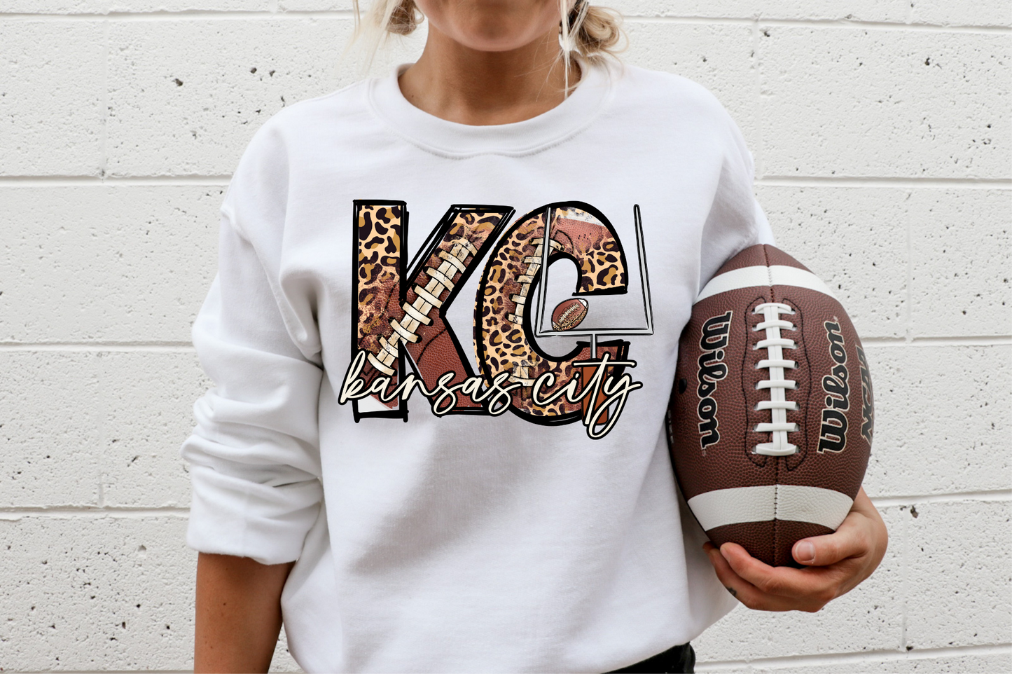 KC Football Leopard- DTF Transfer