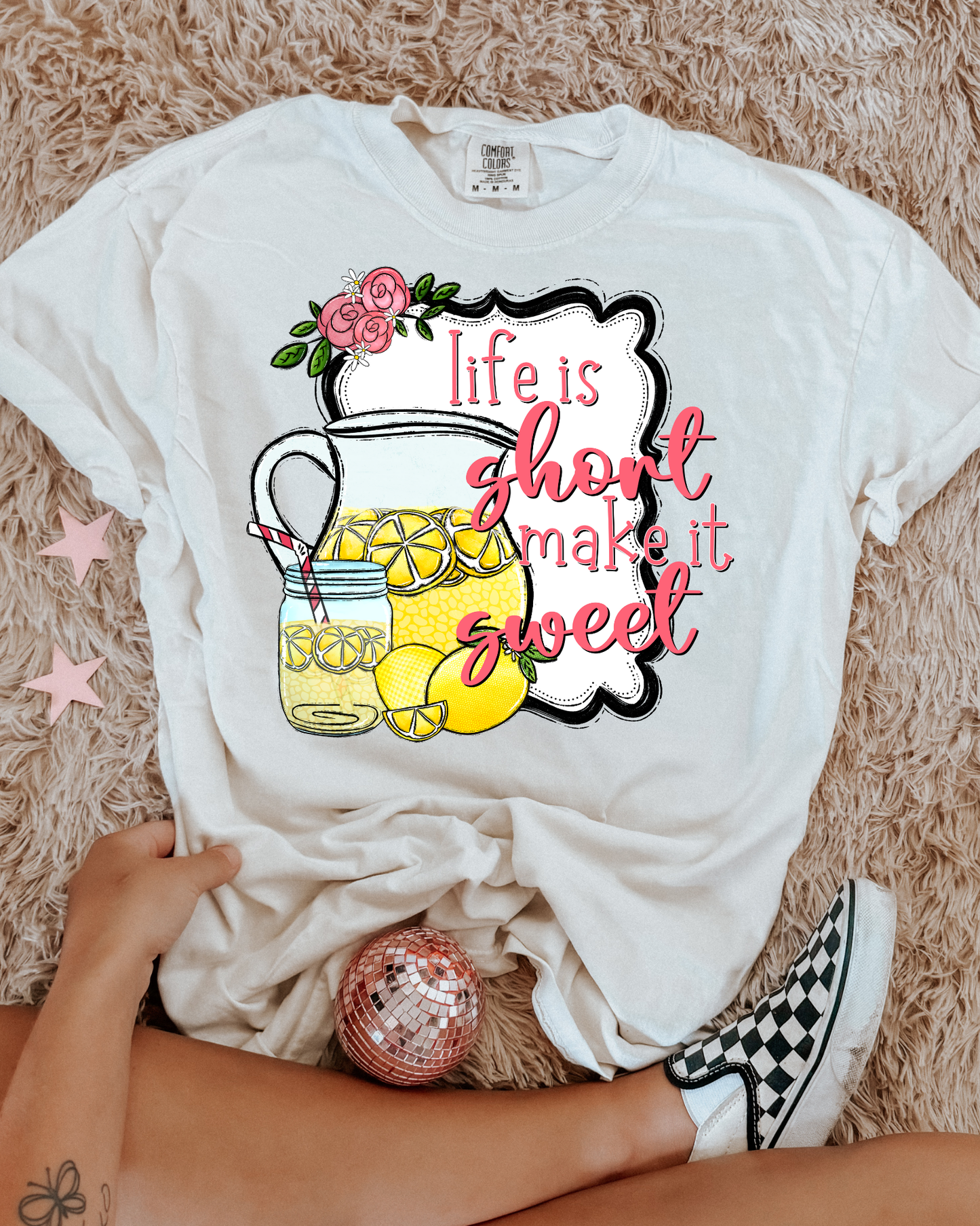 Life Is Short Make It Sweet Lemonade Glass