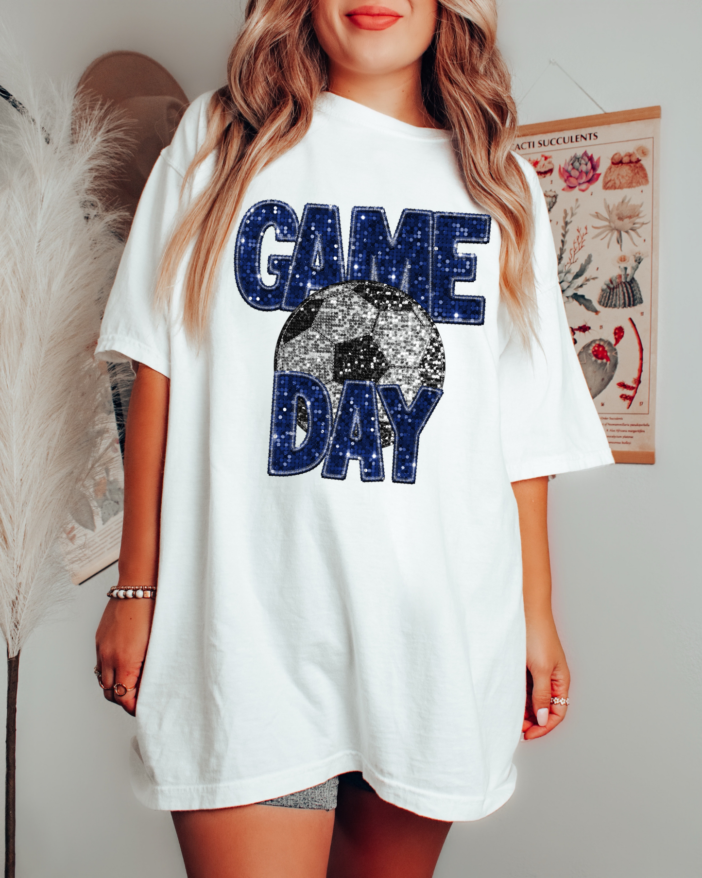 Game Day Soccer Ball Royal Blue