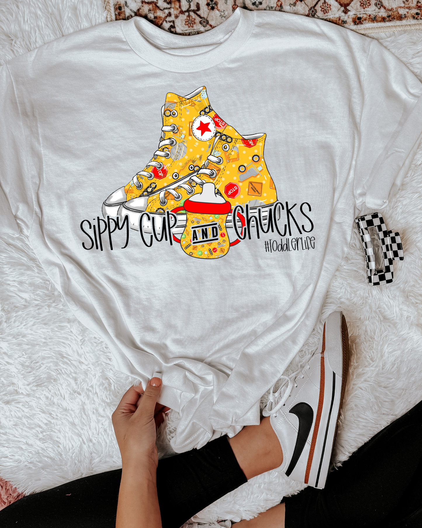 Sippy Cup And Chucks Yellow Street Signs
