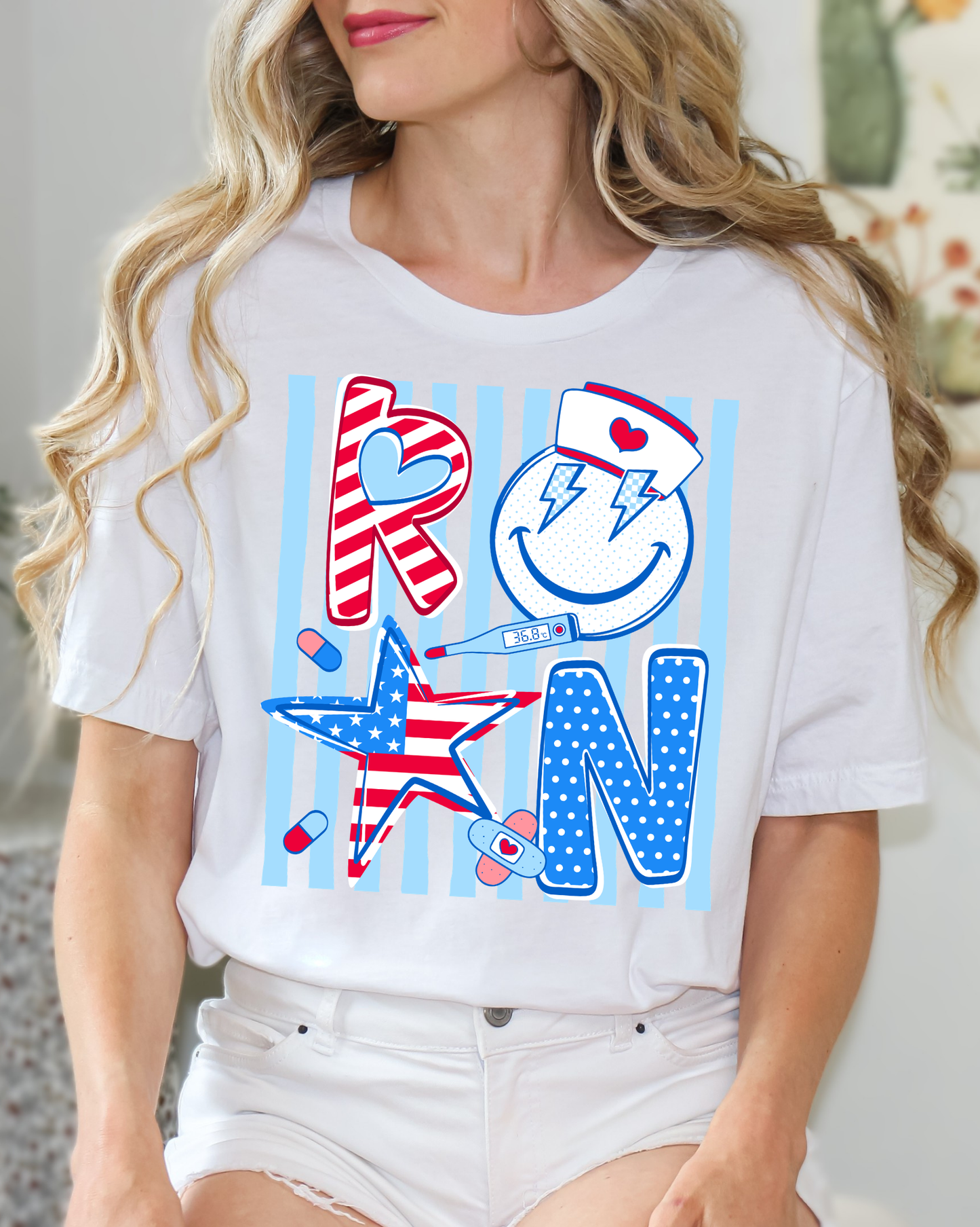 RN Stripes Red White Blue
