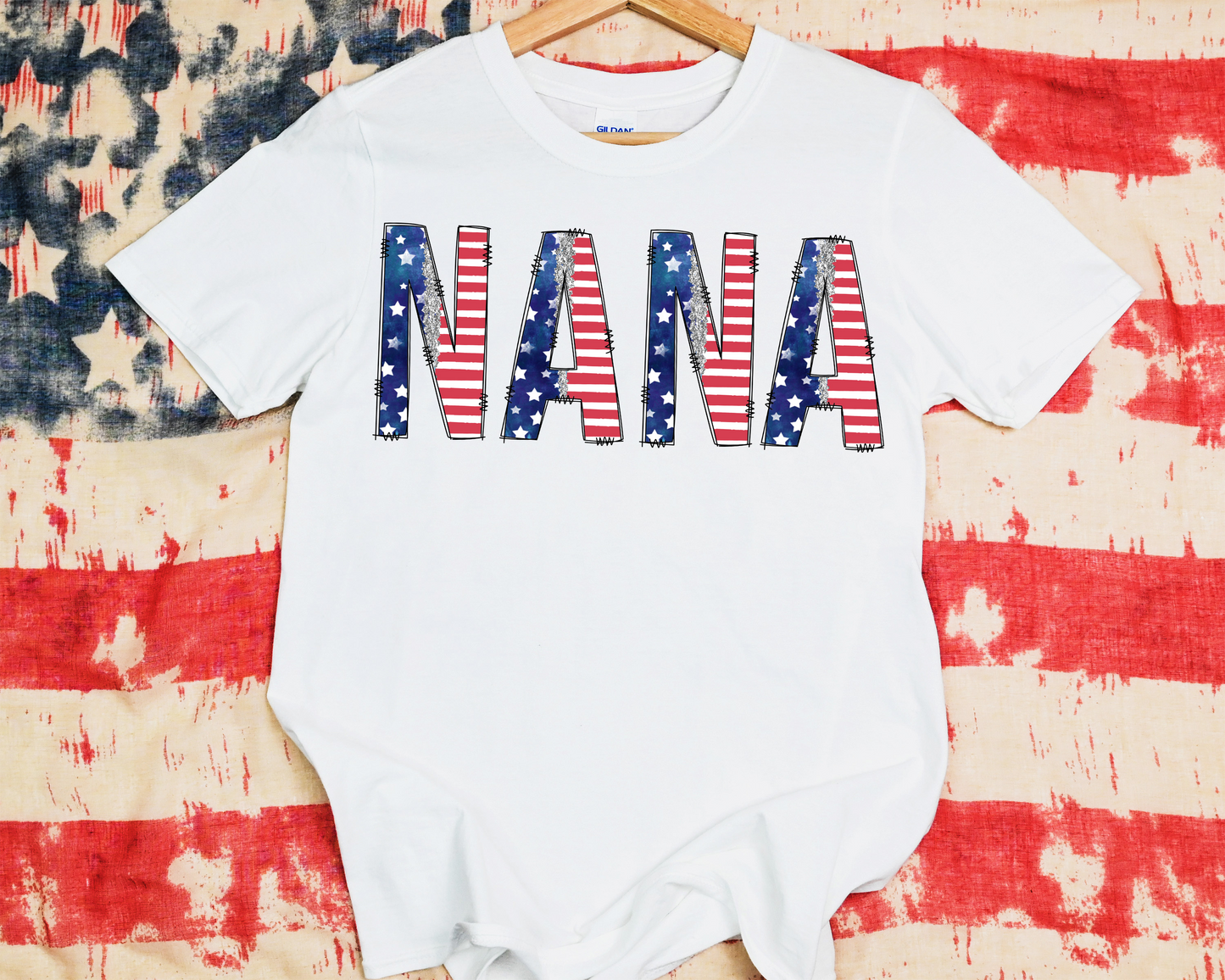 Nana Glitter Flag