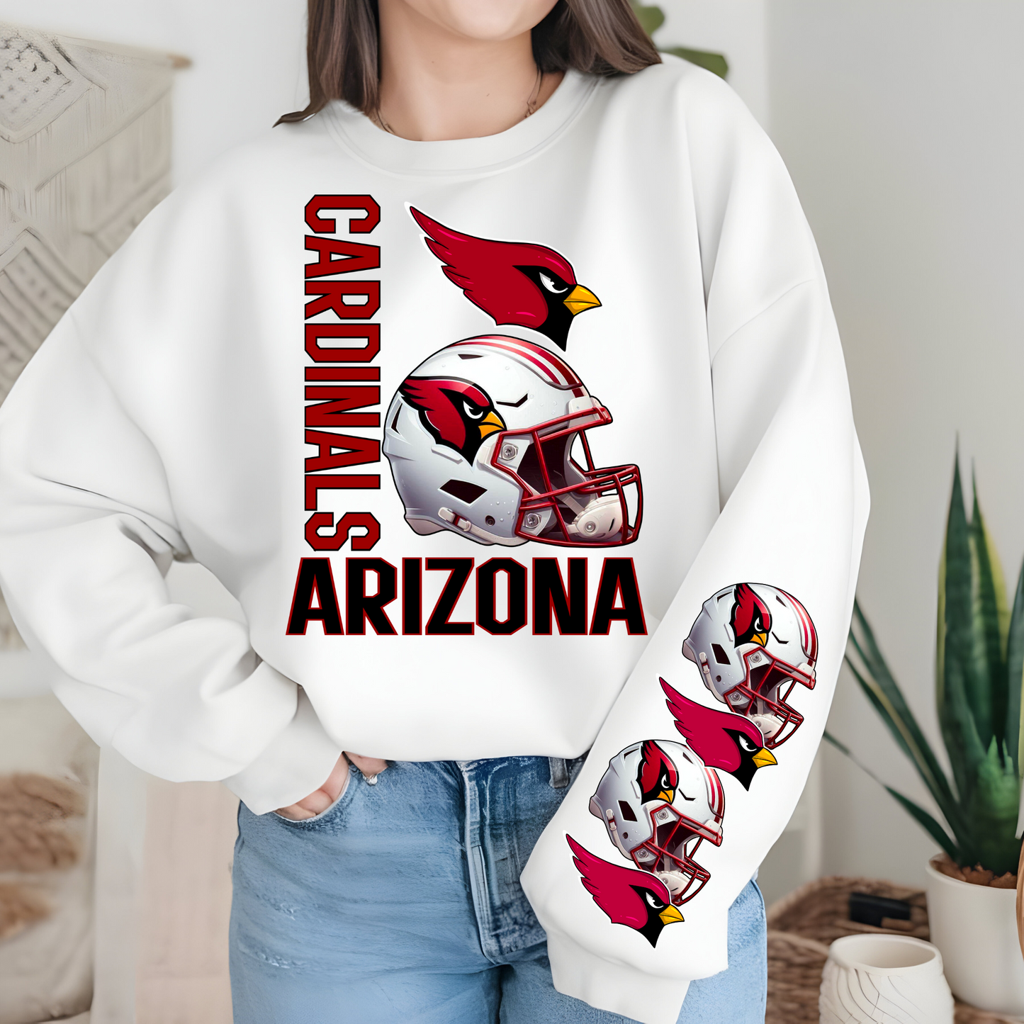 Arizona Cardinals Helmet And Logo-Chest