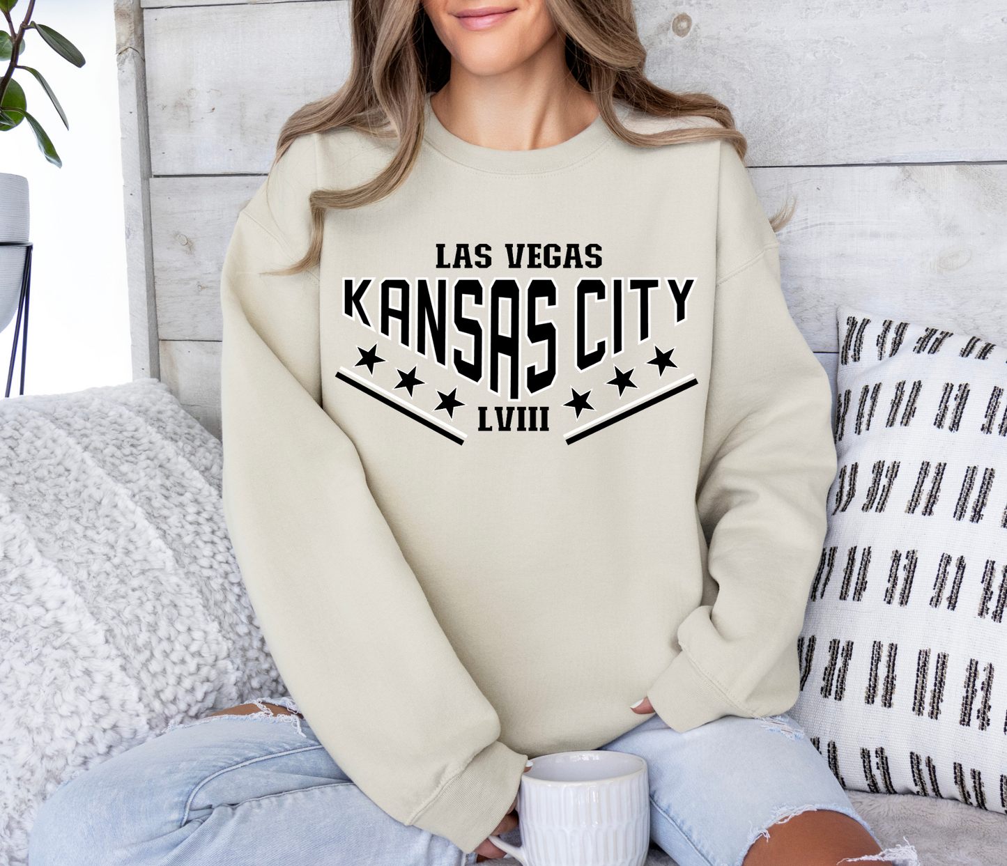 Vintage Las Vegas Kansas City LVIII BLACK/WHITE