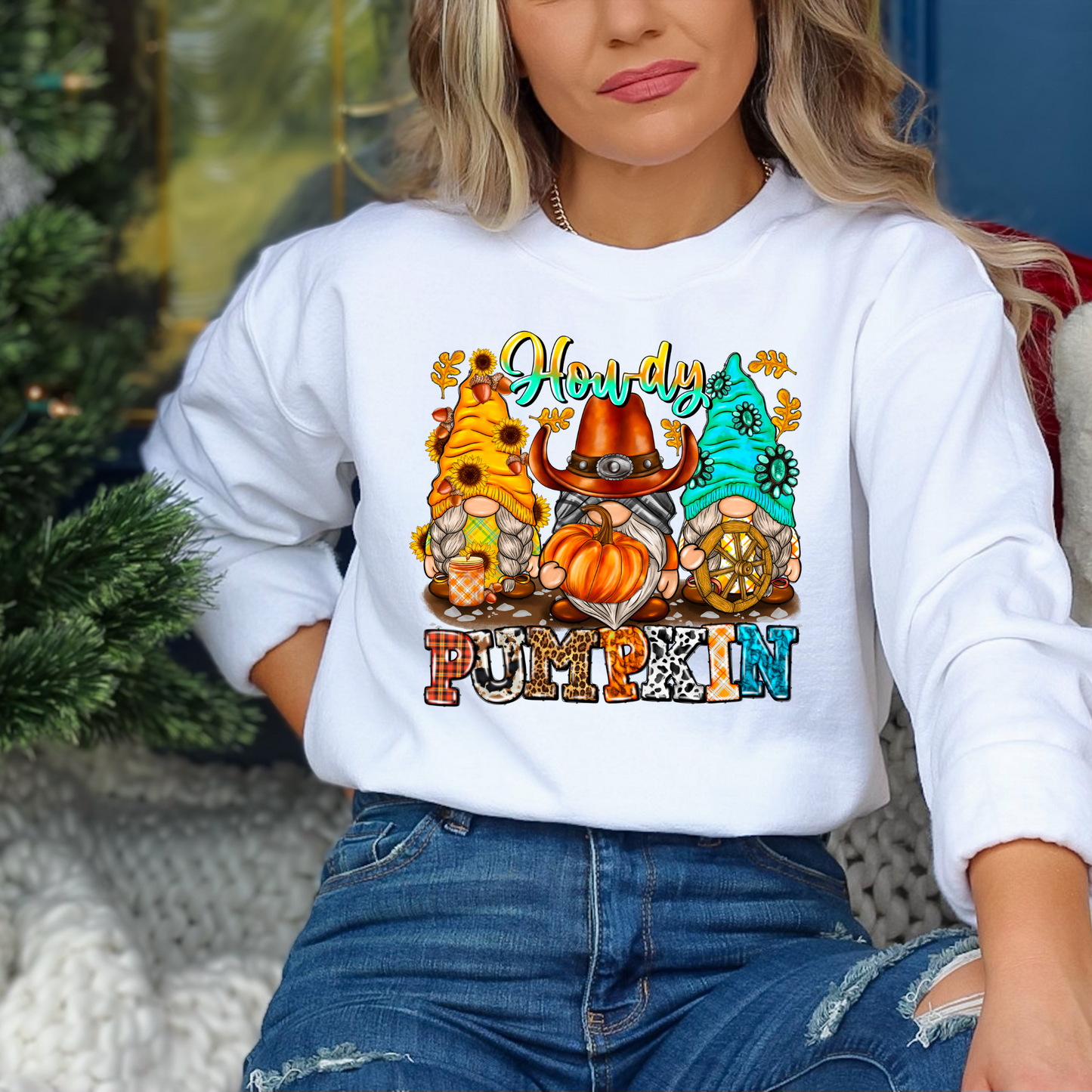 Howdy Pumpkin Gnomes