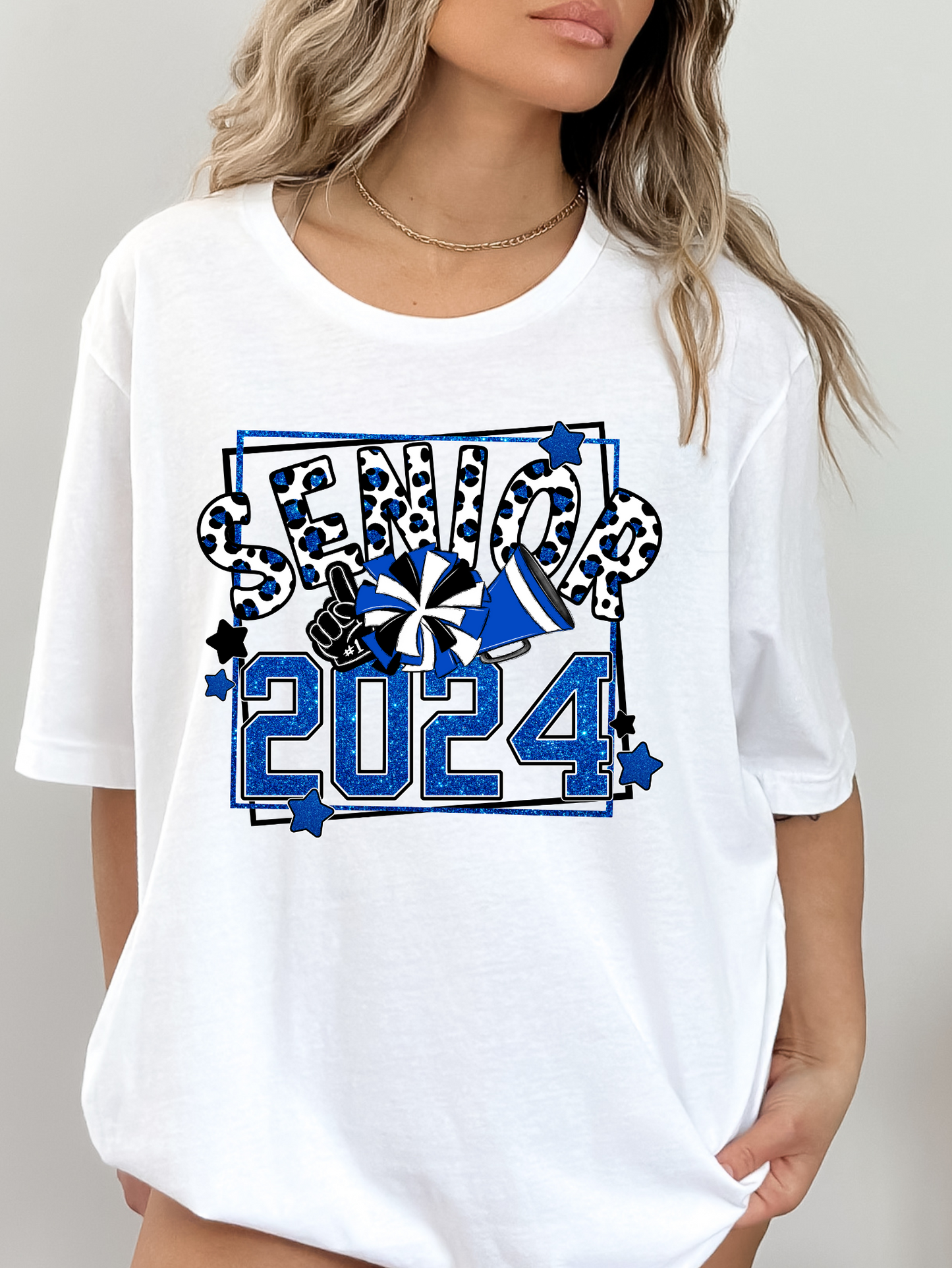 Senior 2024 - blue with pom-poms