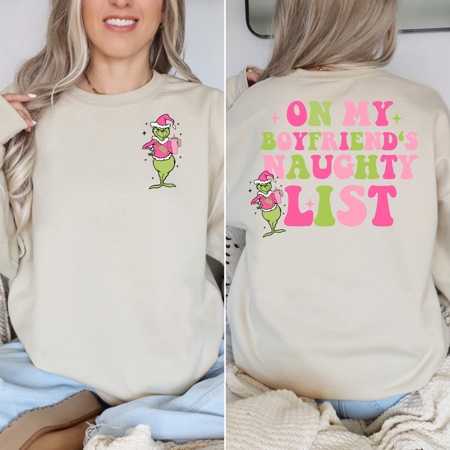 Boyfriend’s Naughty List – BRIGHT PINK FRONT