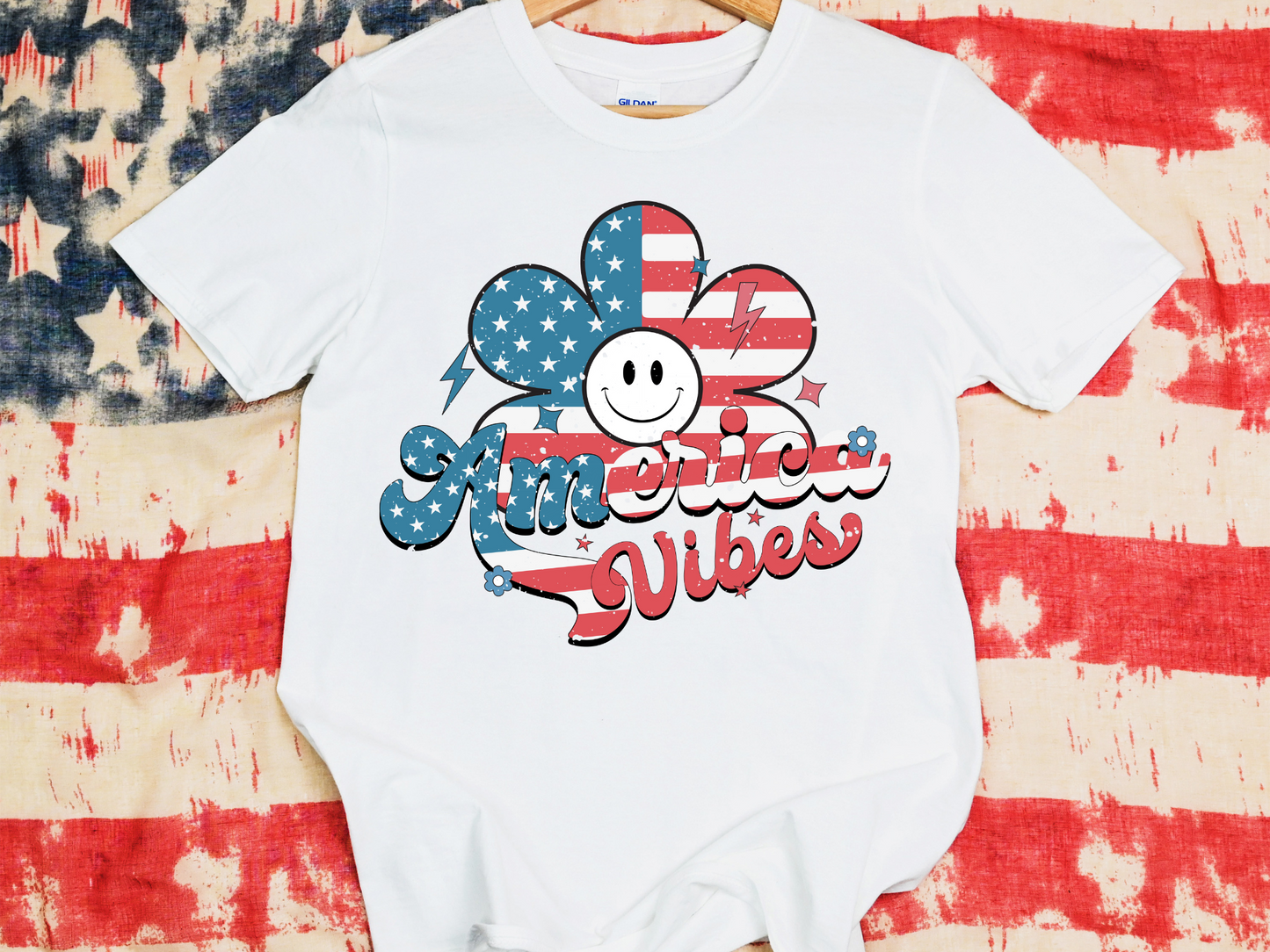 America Vibes Flag Flower