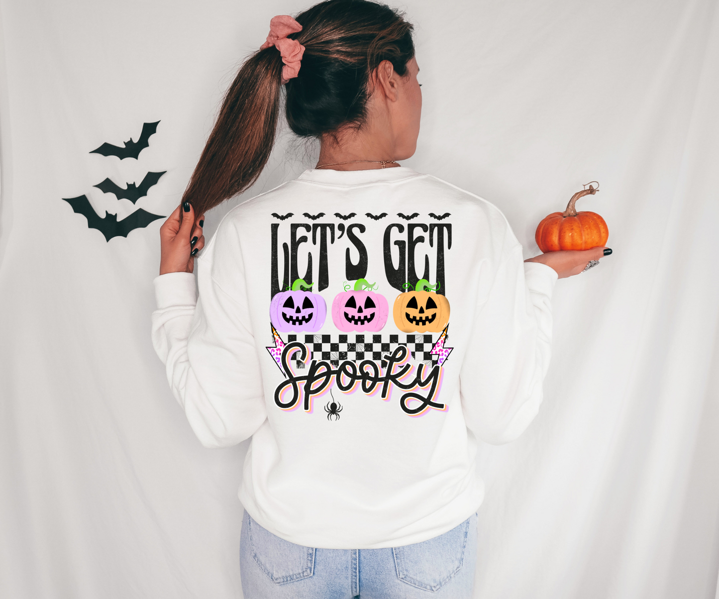 Let's get spooky, black checkered