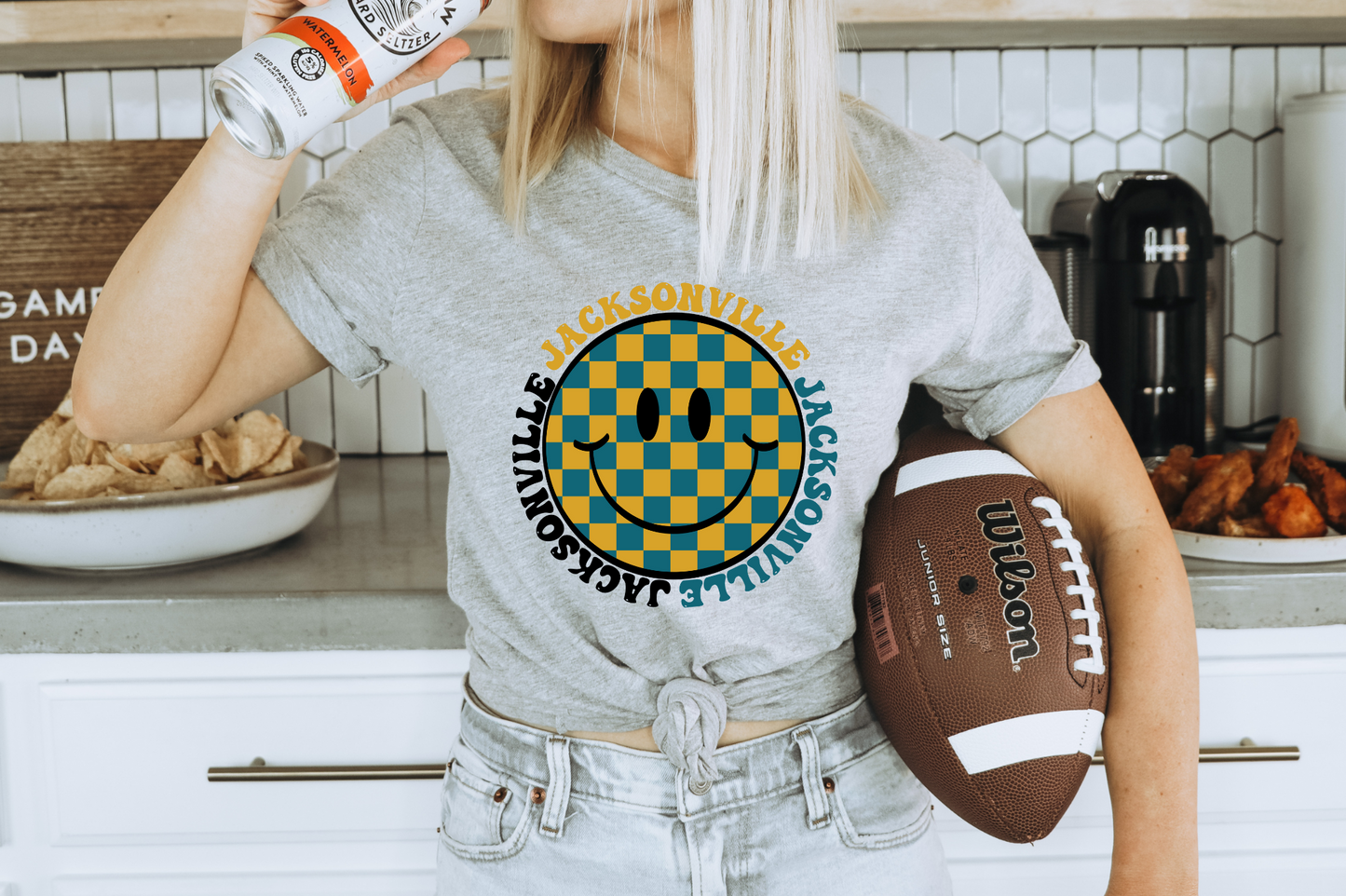 Jacksonville- Checkered Smiley