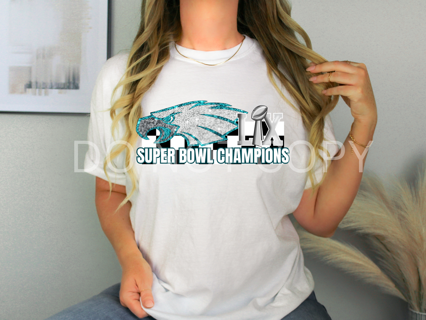 White and Black Eagles Super Bowl Champs