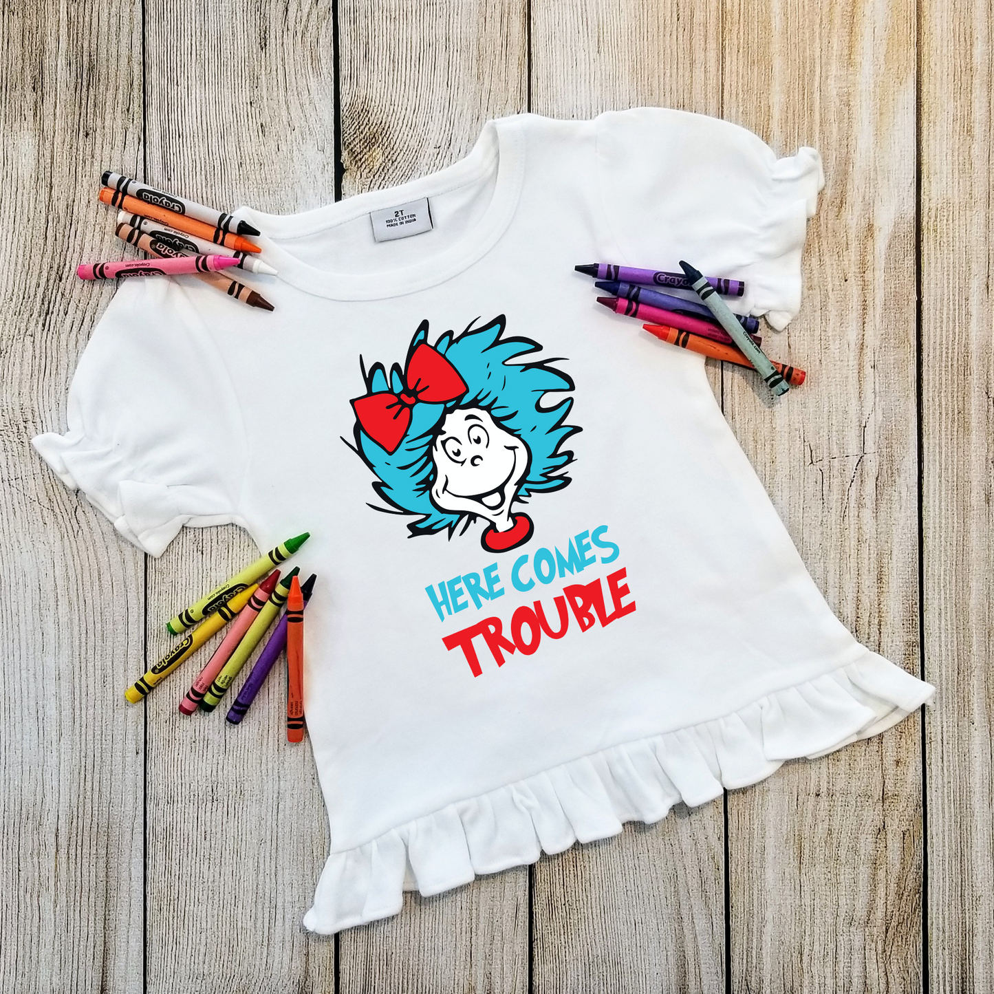 Here Comes Trouble (Dr. Seuss)- DTF Transfer