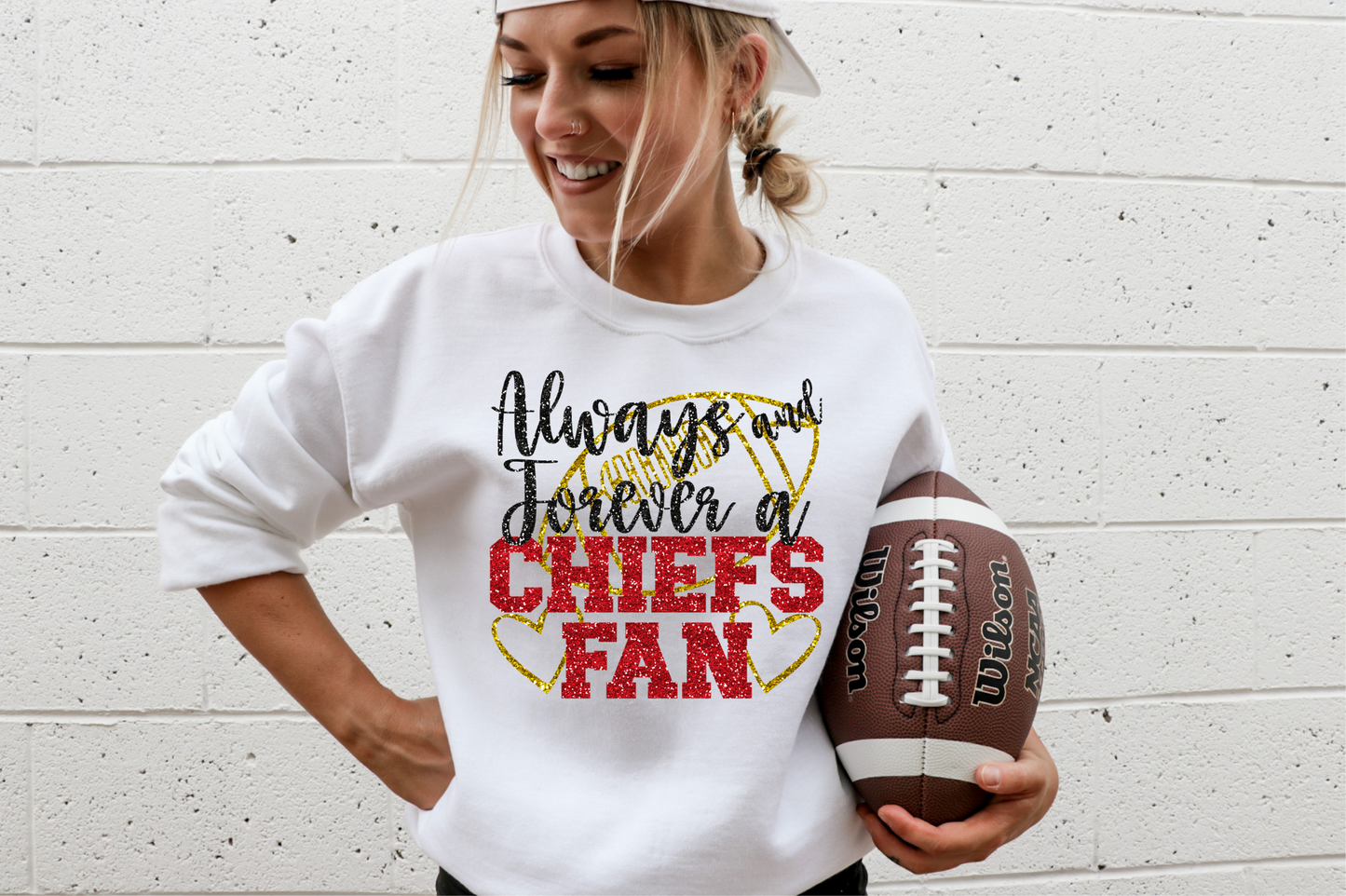 Sequins always and forever chiefs fan