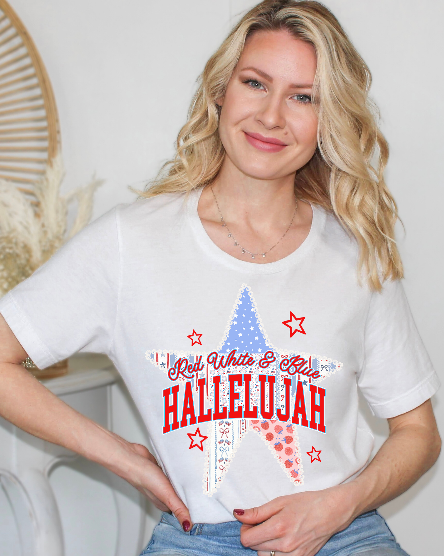 Red White & Blue Hallelujah Star