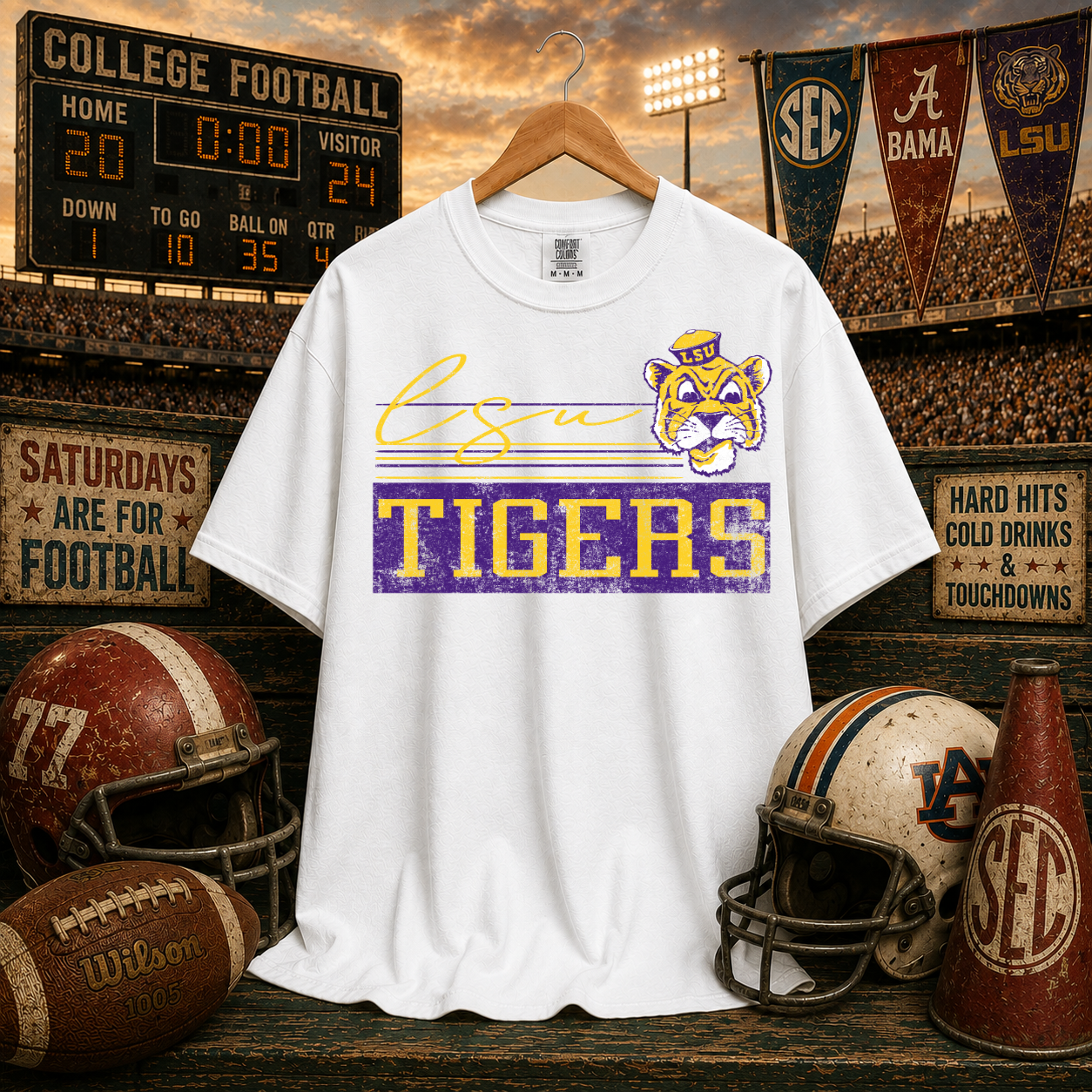 Retro Vibe LSU Tigers