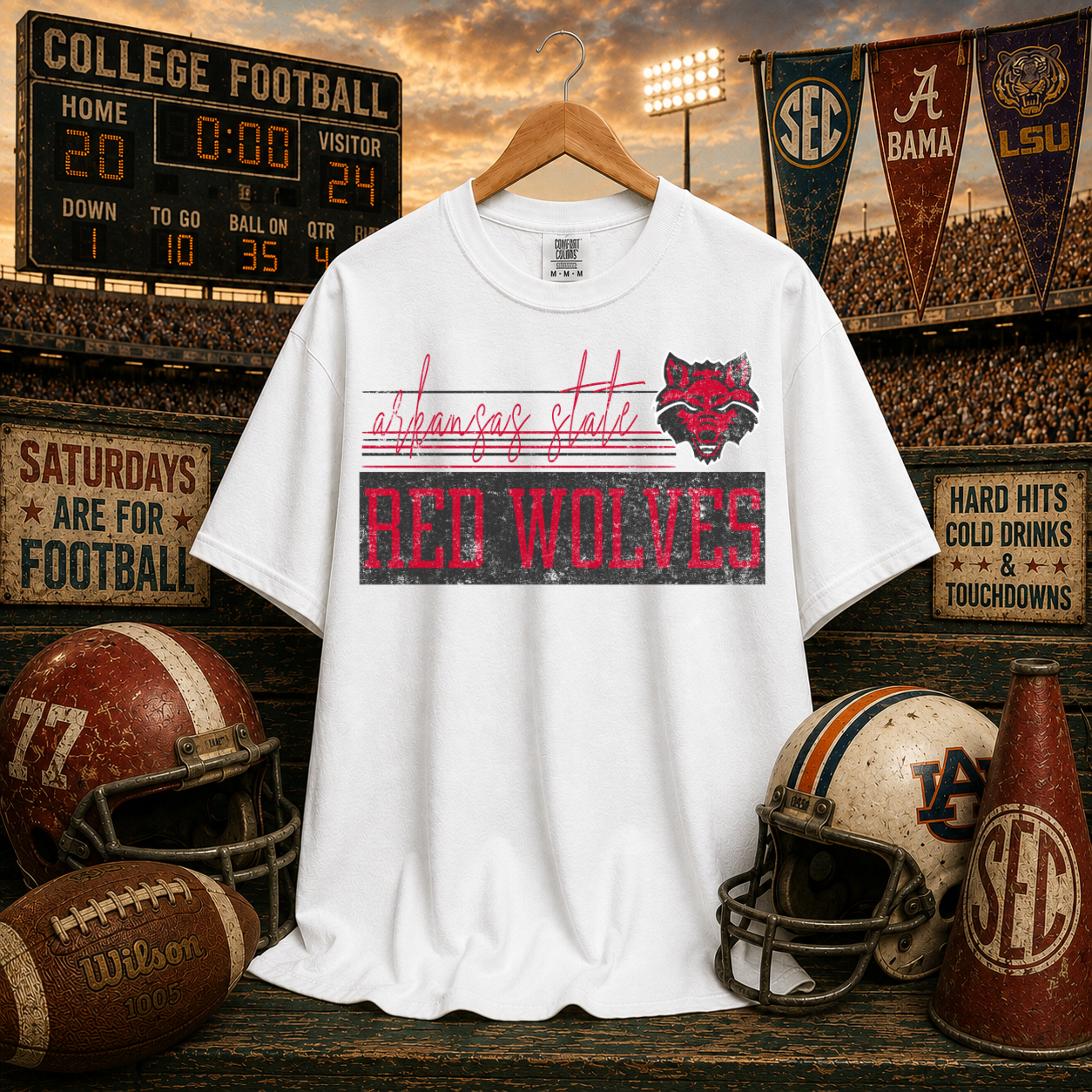 Retro Vibe Arkansas State Red Wolves