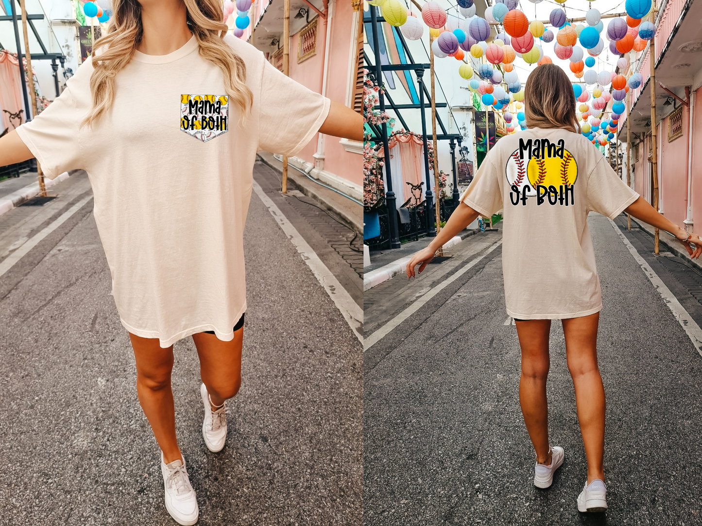 Mama of both, softball & baseball- back