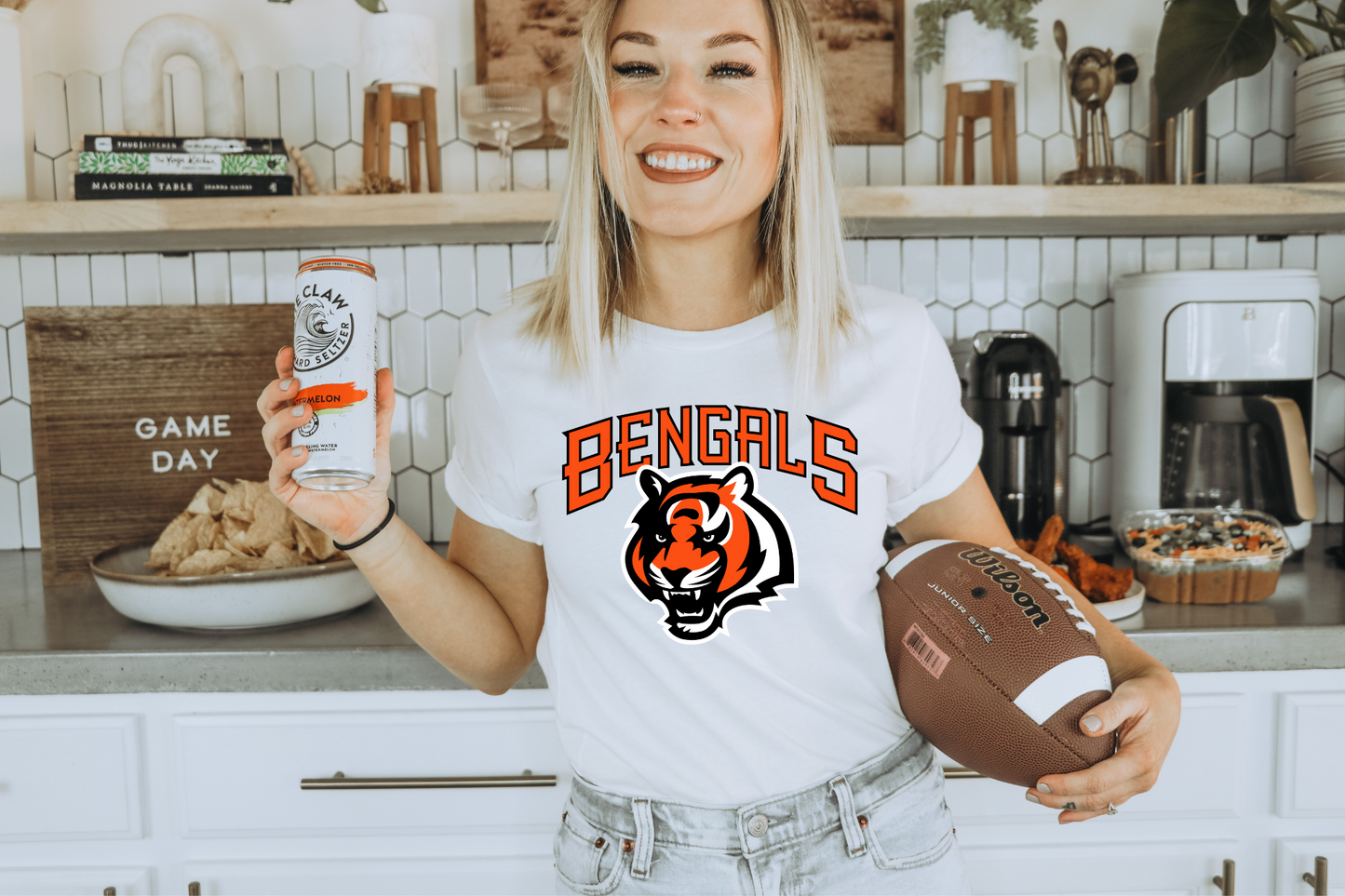 Bengals with mascot head