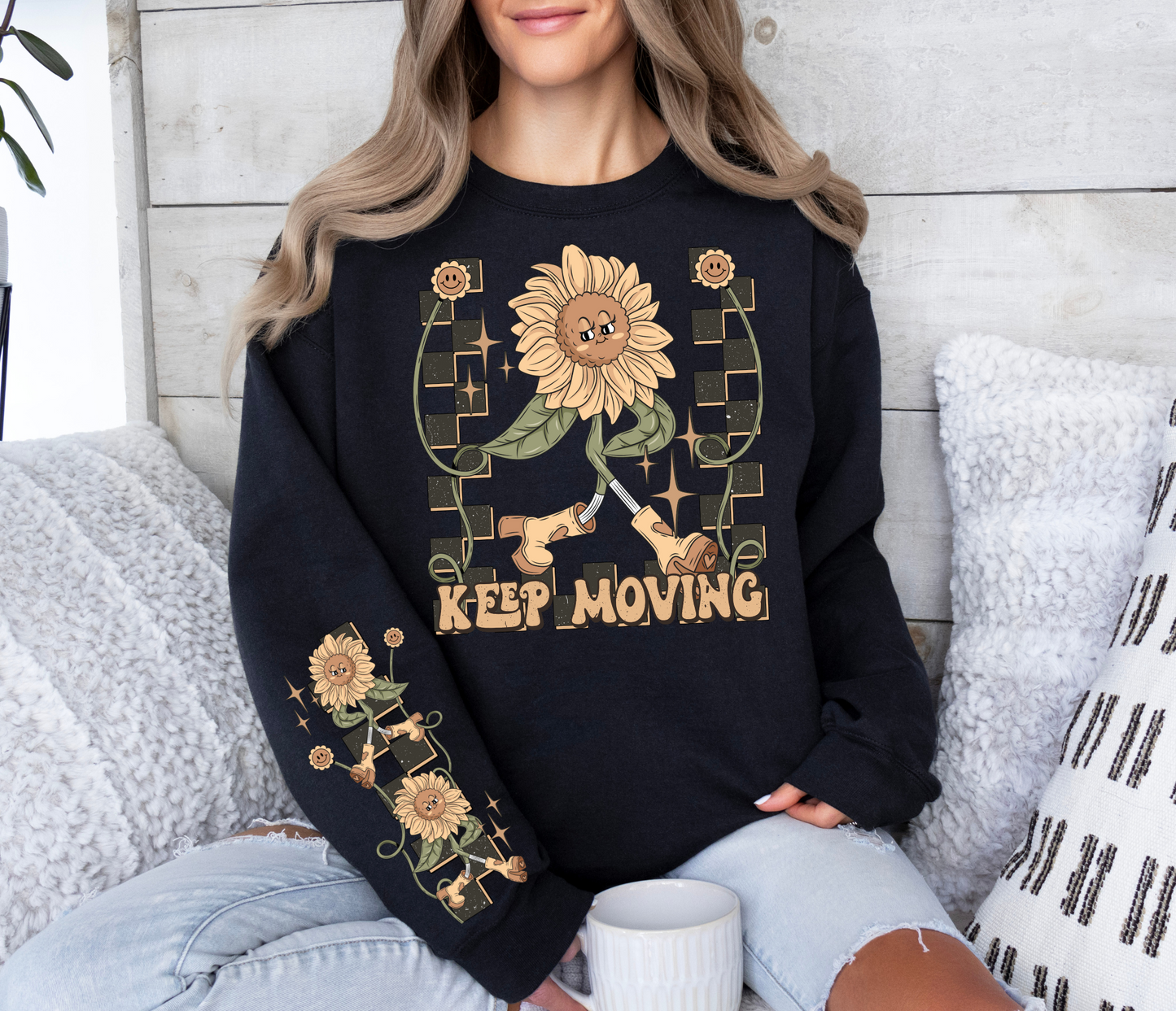 Keep Moving Sunflower SLEEVE - DTF Transfer