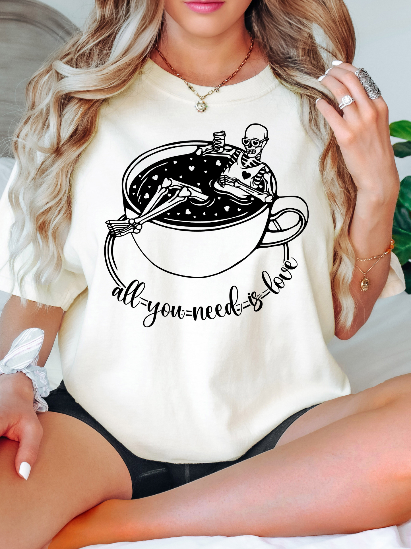 All You Need Is Love Skellie Coffee- DTF Transfer