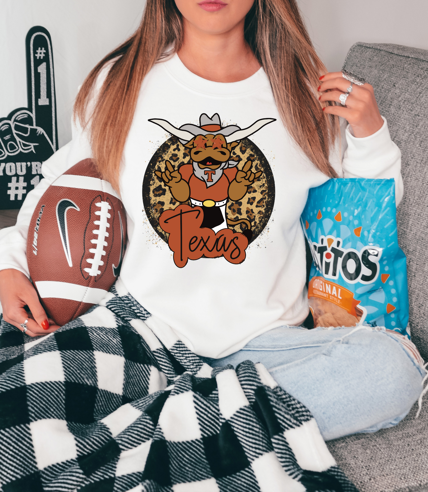Texas mascot-cheetah print