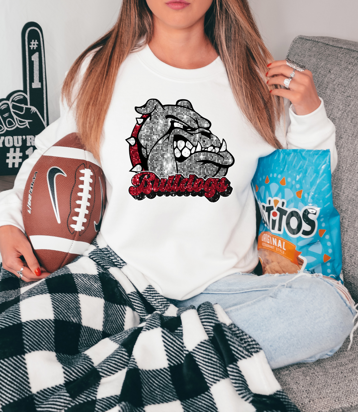Bulldogs, sequin - mascot