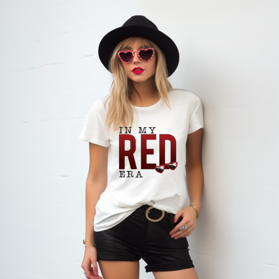 In My Red Era (Heart Sunglasses) -DTF Transfer