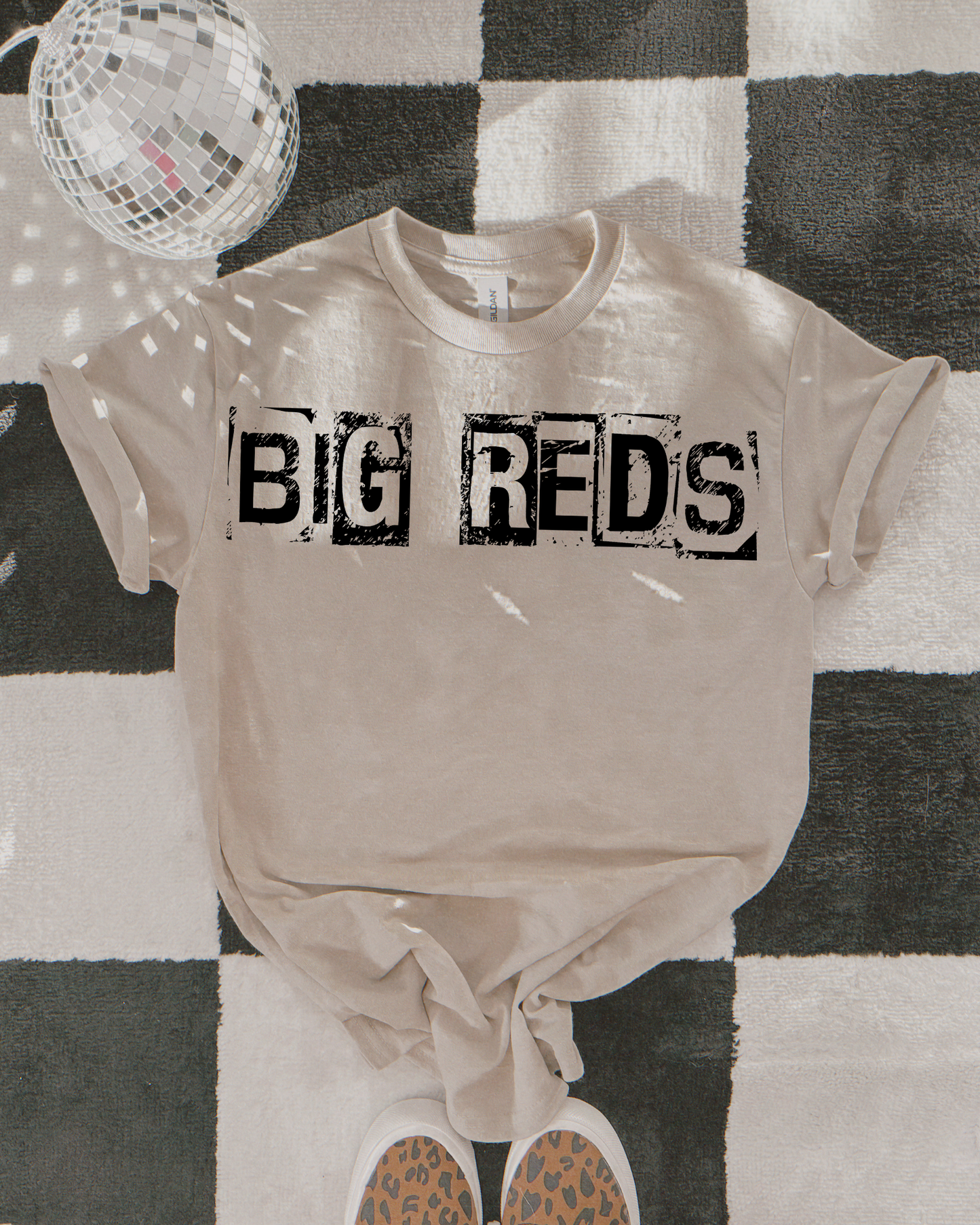 Big Reds Black And White Spray Paint Letters