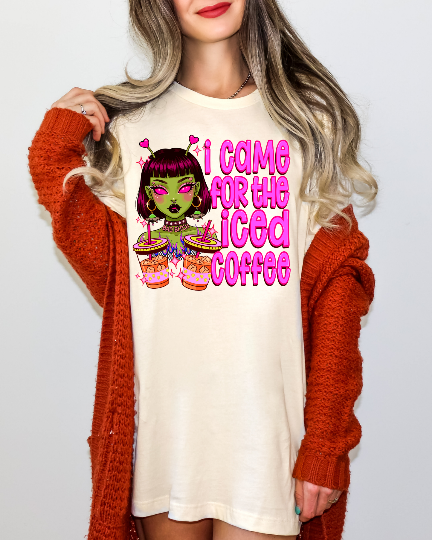 I came for the iced coffee