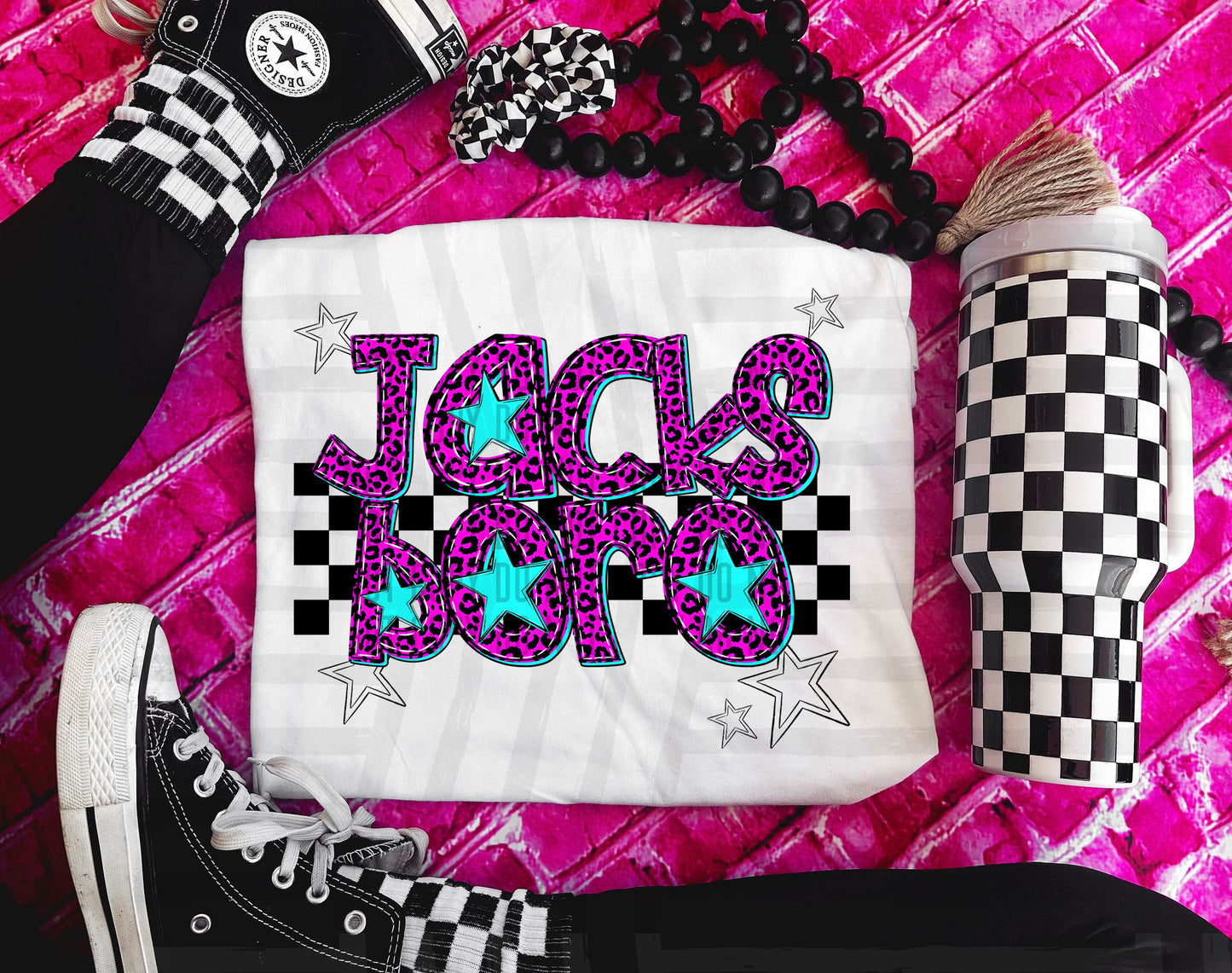 Jacksboro (pink neon leopard)