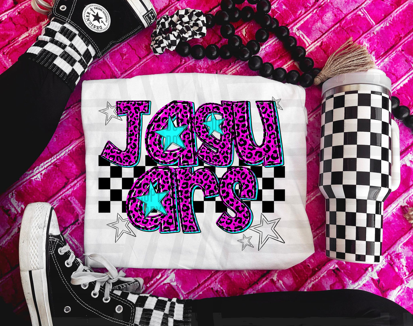 Jaguars (pink neon leopard)