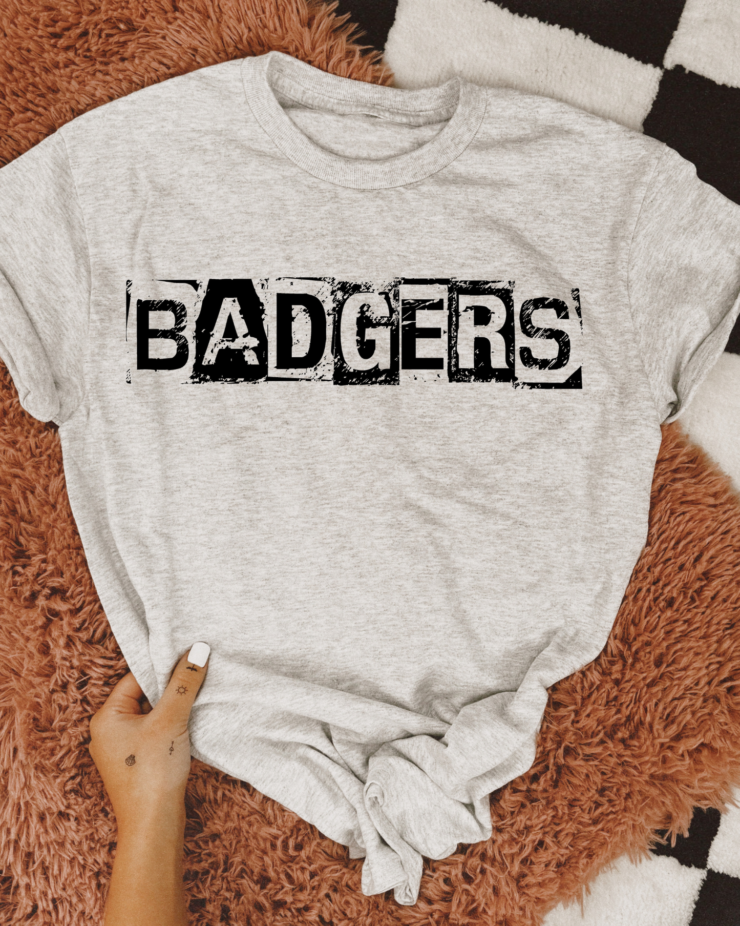 Badgers Black And White Spray Paint