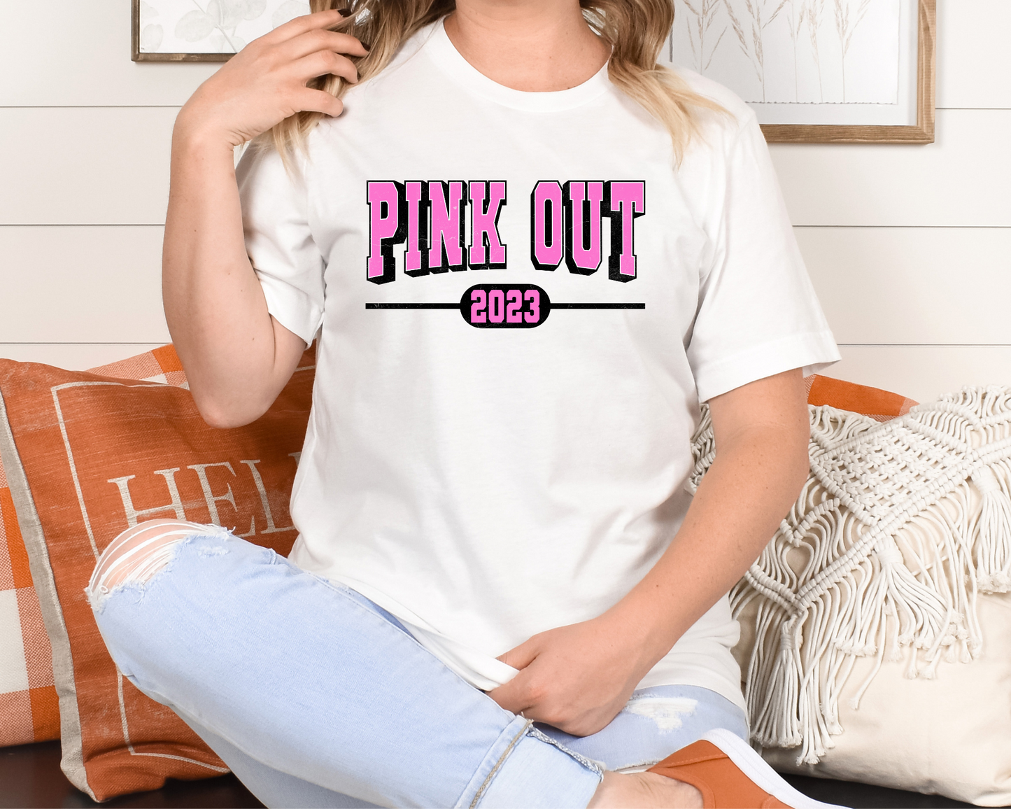 Pink out 2023 with black outline