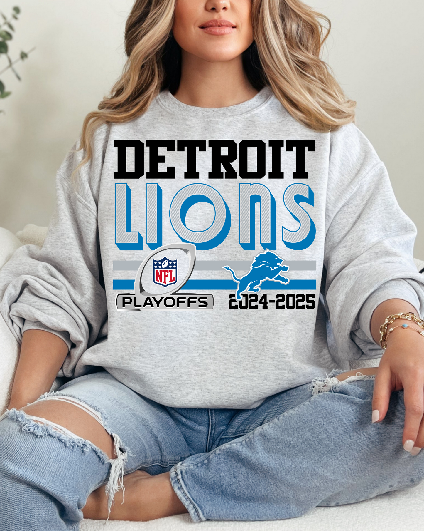 Detroit Lions Playoff 2024-2025 Logo