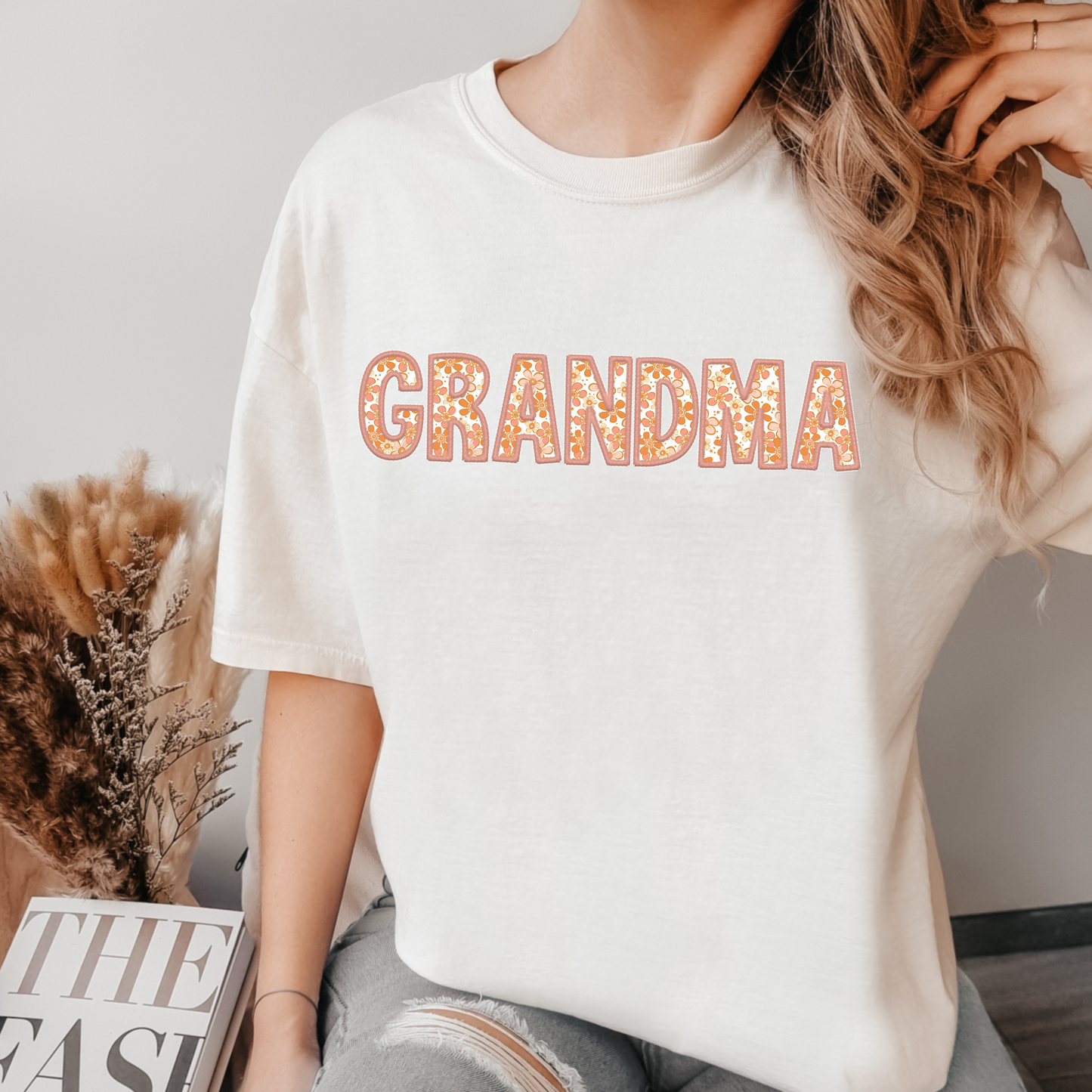 Grandma- flowers within letters