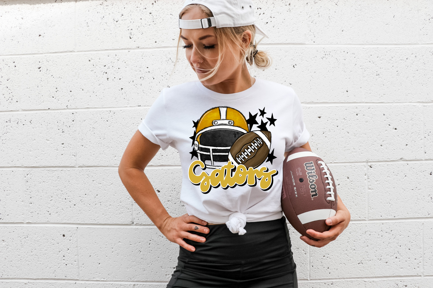 Gators with helmet- yellow letters & helmet