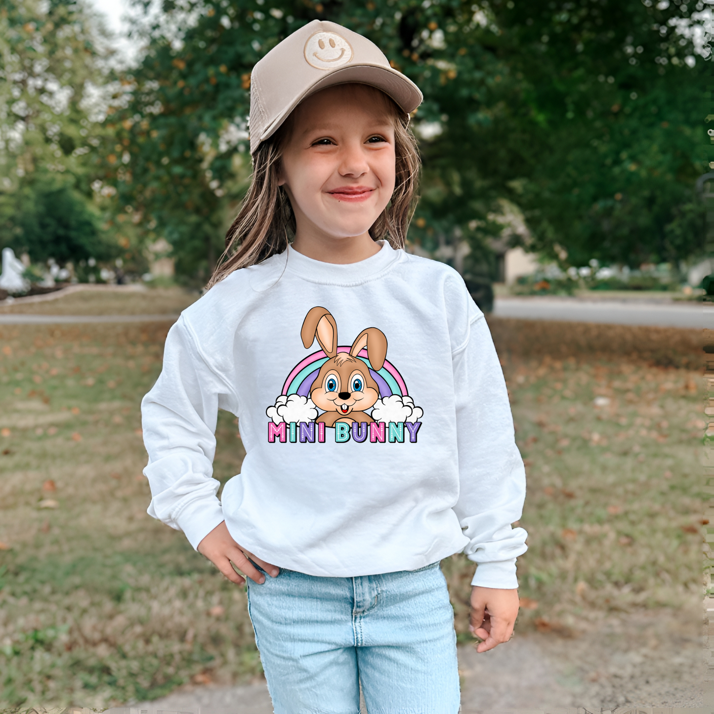 Mini Bunny PINK/TEAL/PURPLE -DTF Transfer