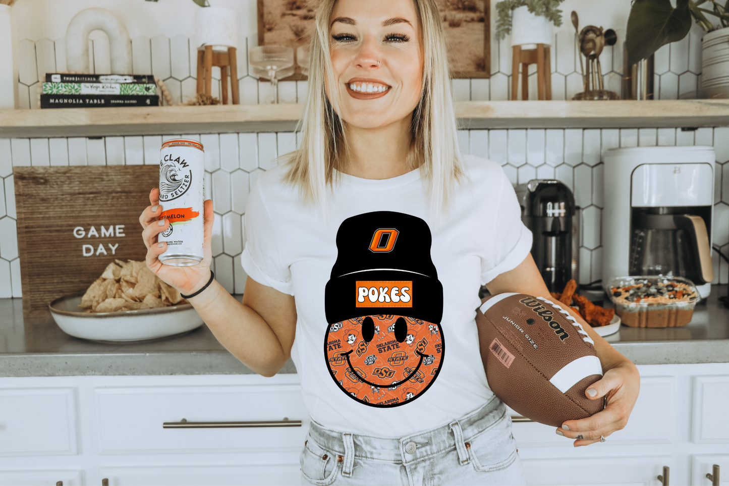 Pokes beanie smiley- OSU collage