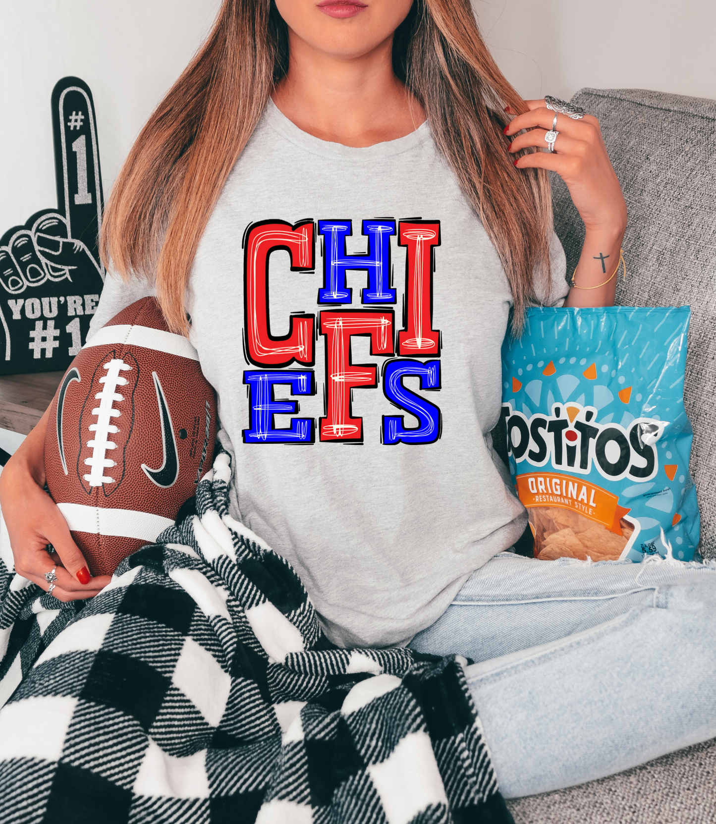 Chiefs - red/blue letters
