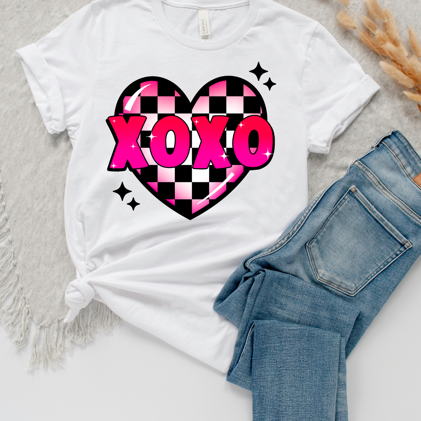 XOXO Checker Heart