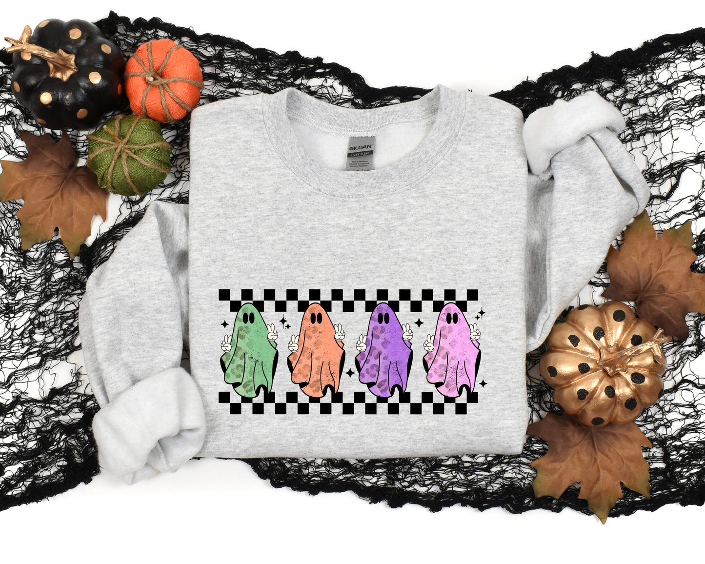 black checkered colored ghost