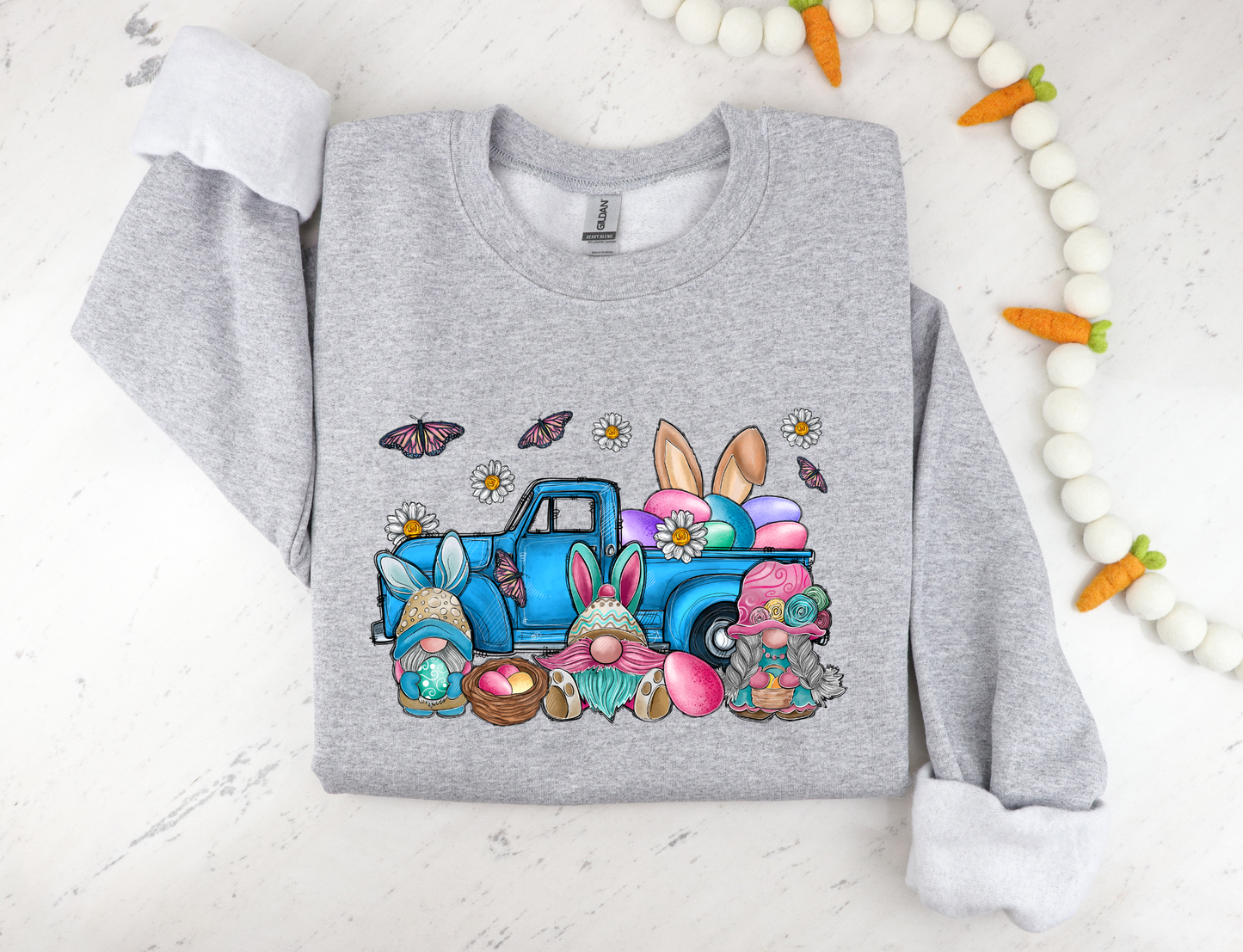 Easter Gnomes-Blue Truck