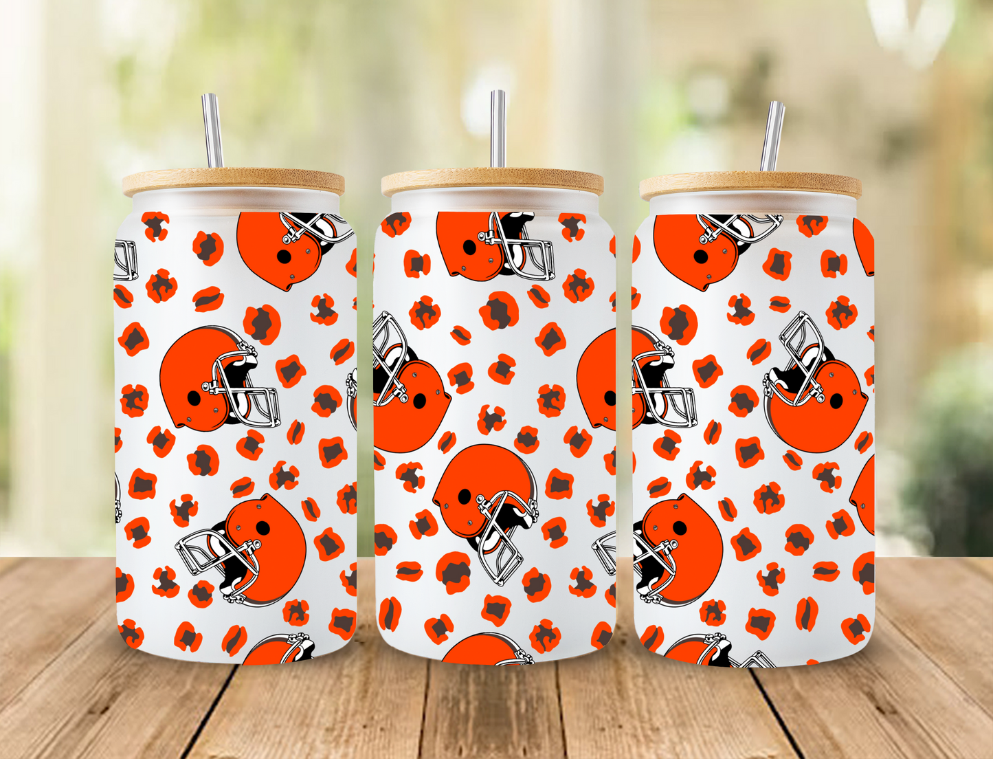 Orange Helmet Leopard - UV Libby Wrap