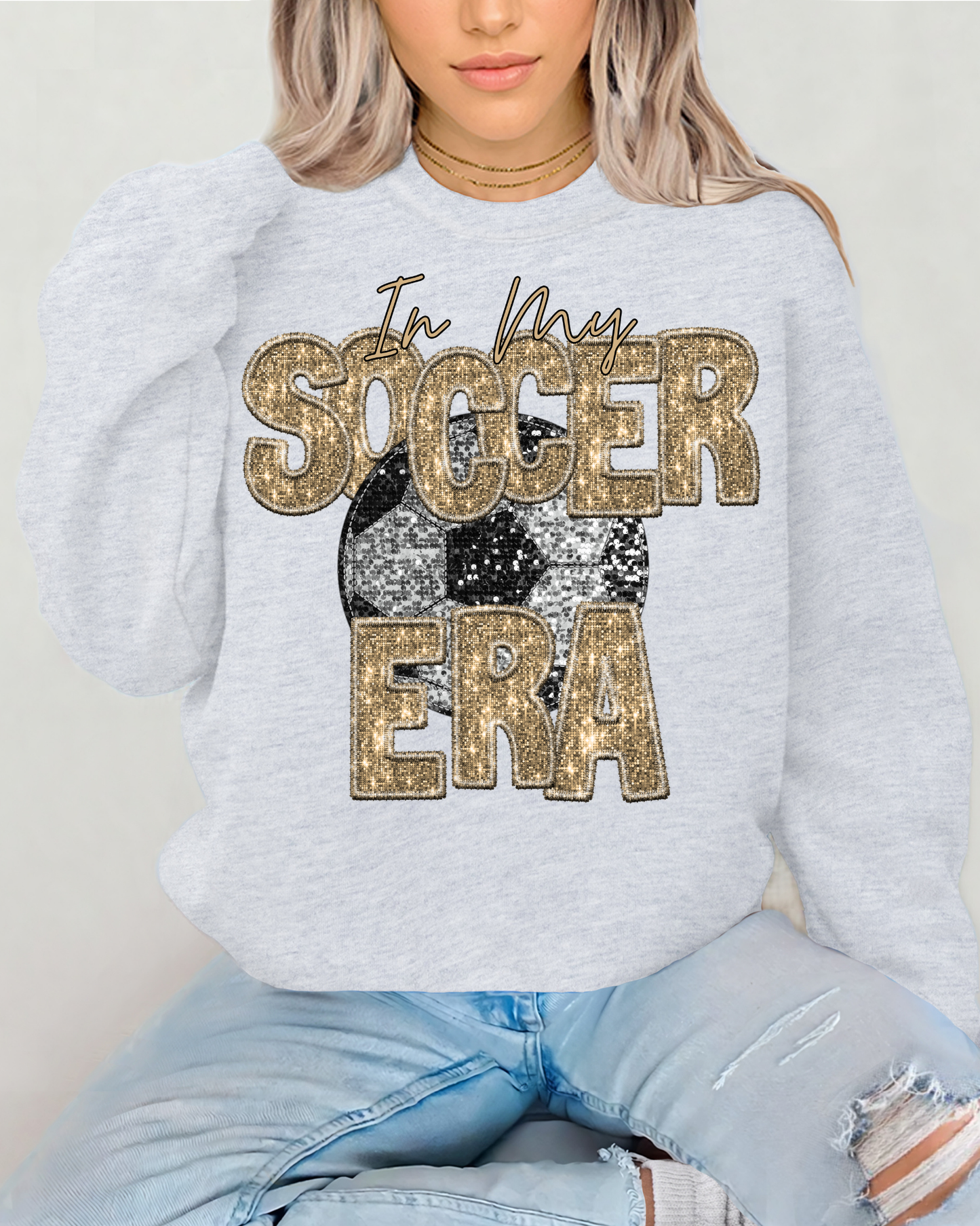In My Soccer Era Gold Glitter